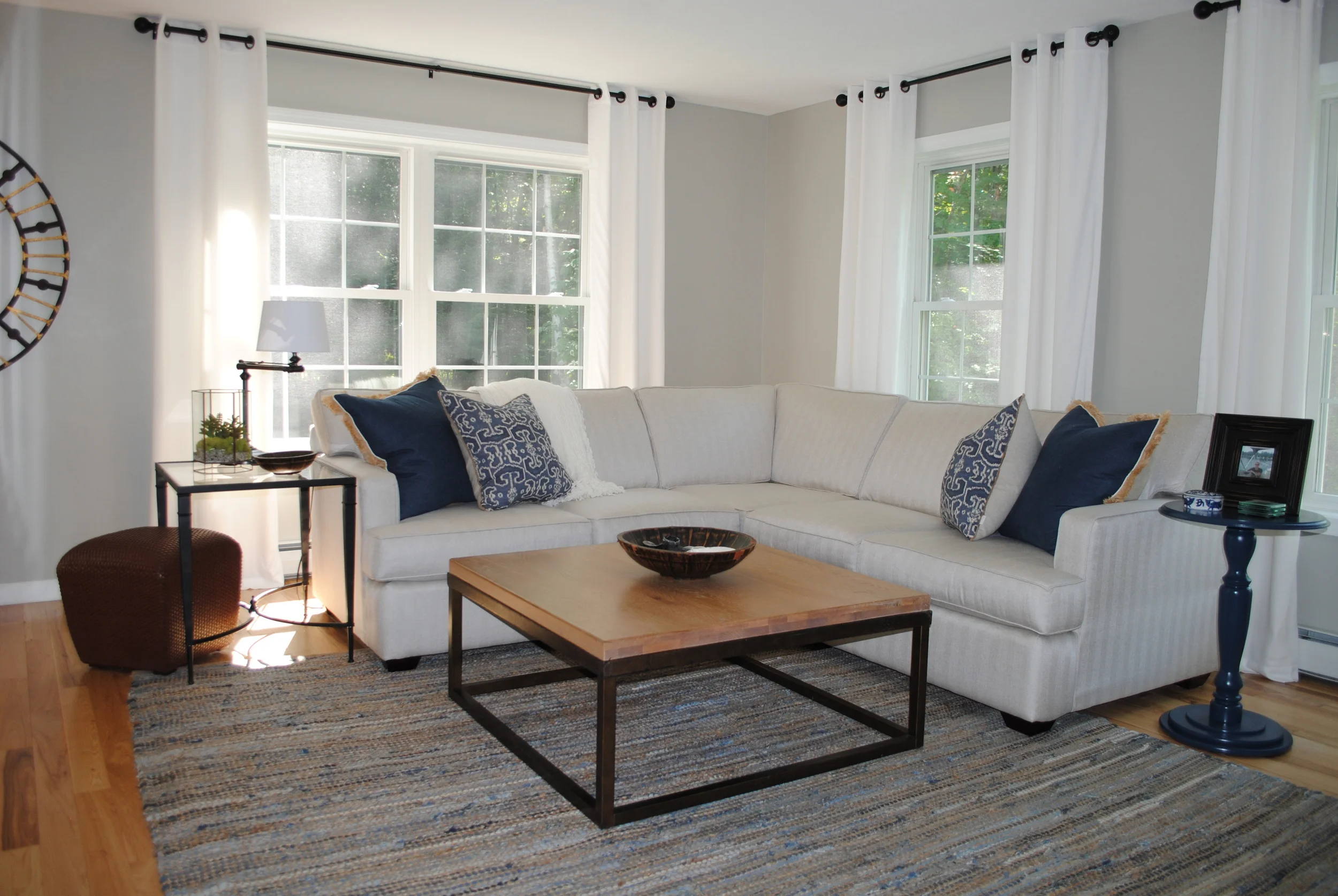 Family Room Interior Design - Casco, ME