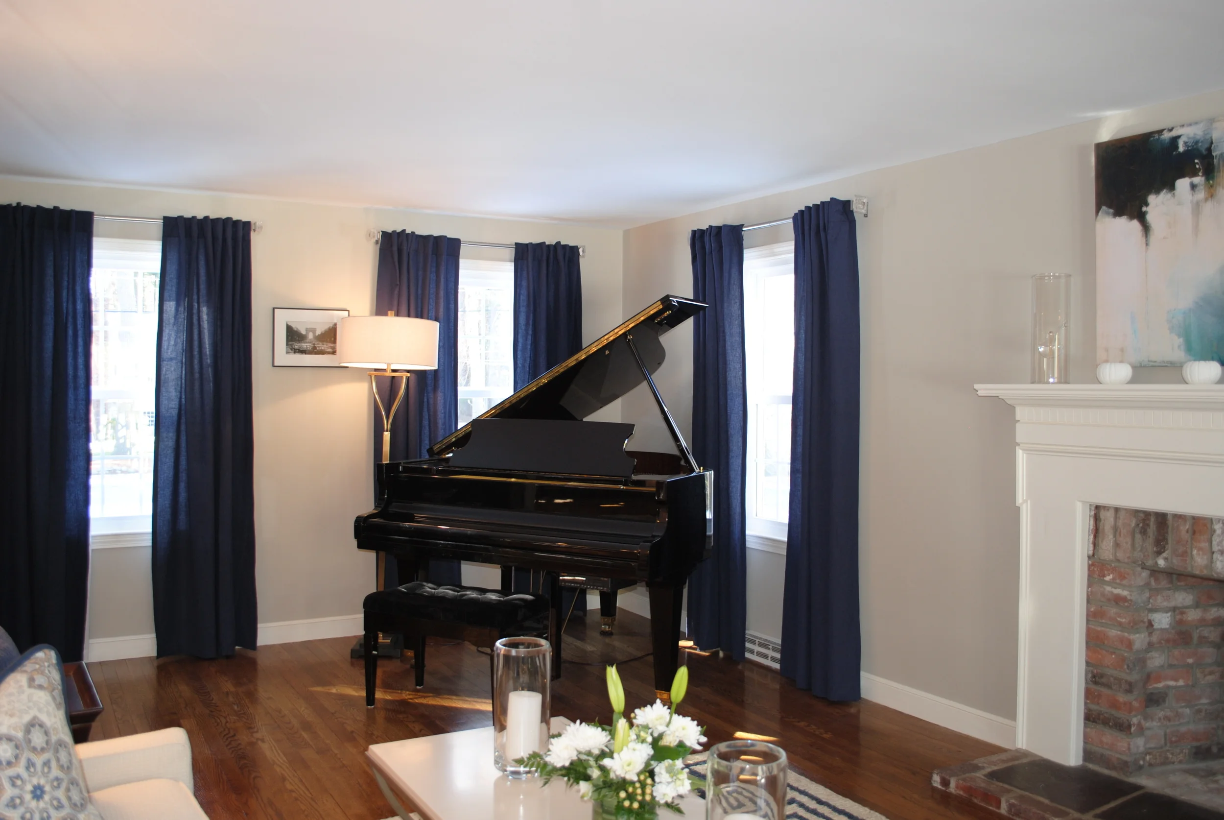 Living Room Interior Design - Sudbury, MA