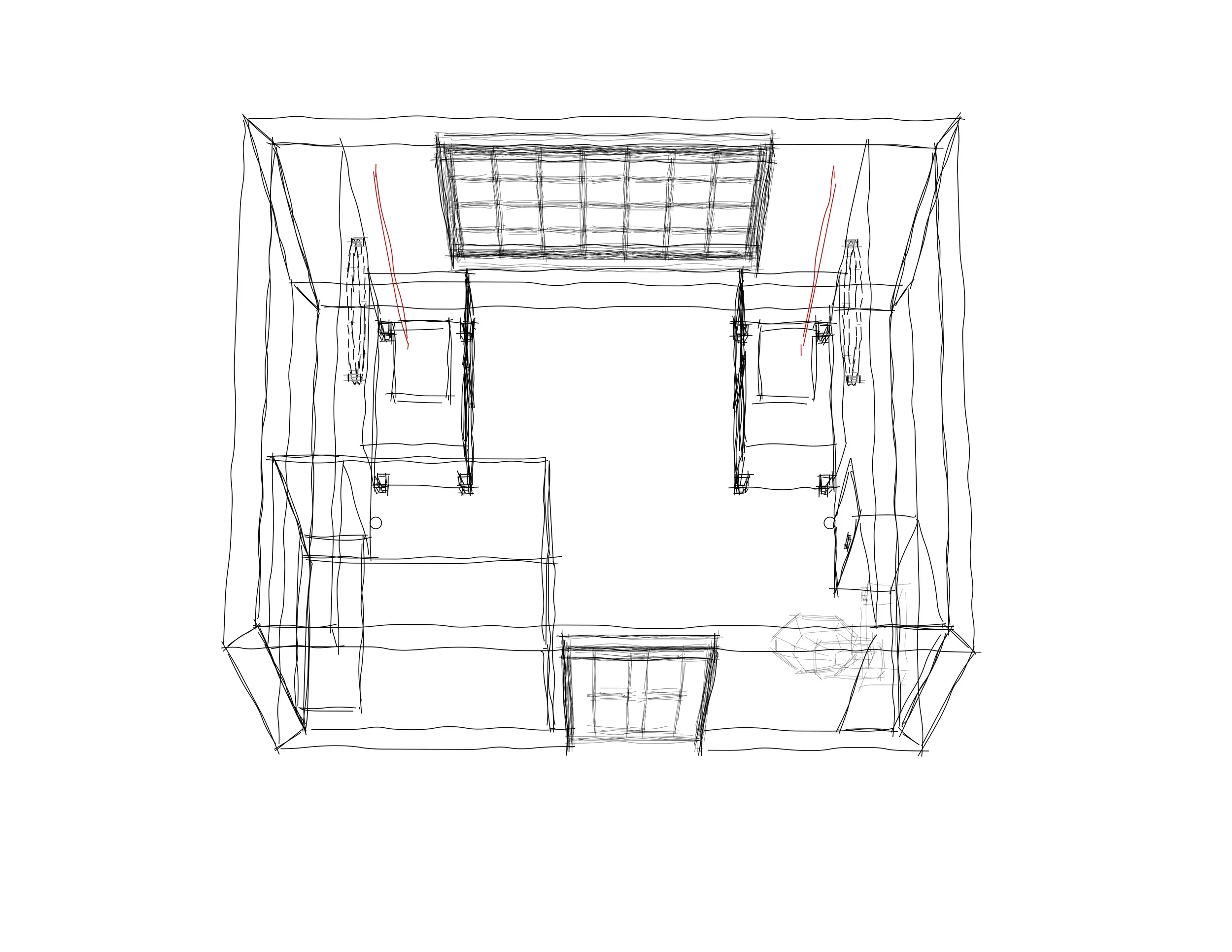 Top/Plan 3D View Bathroom Renovation