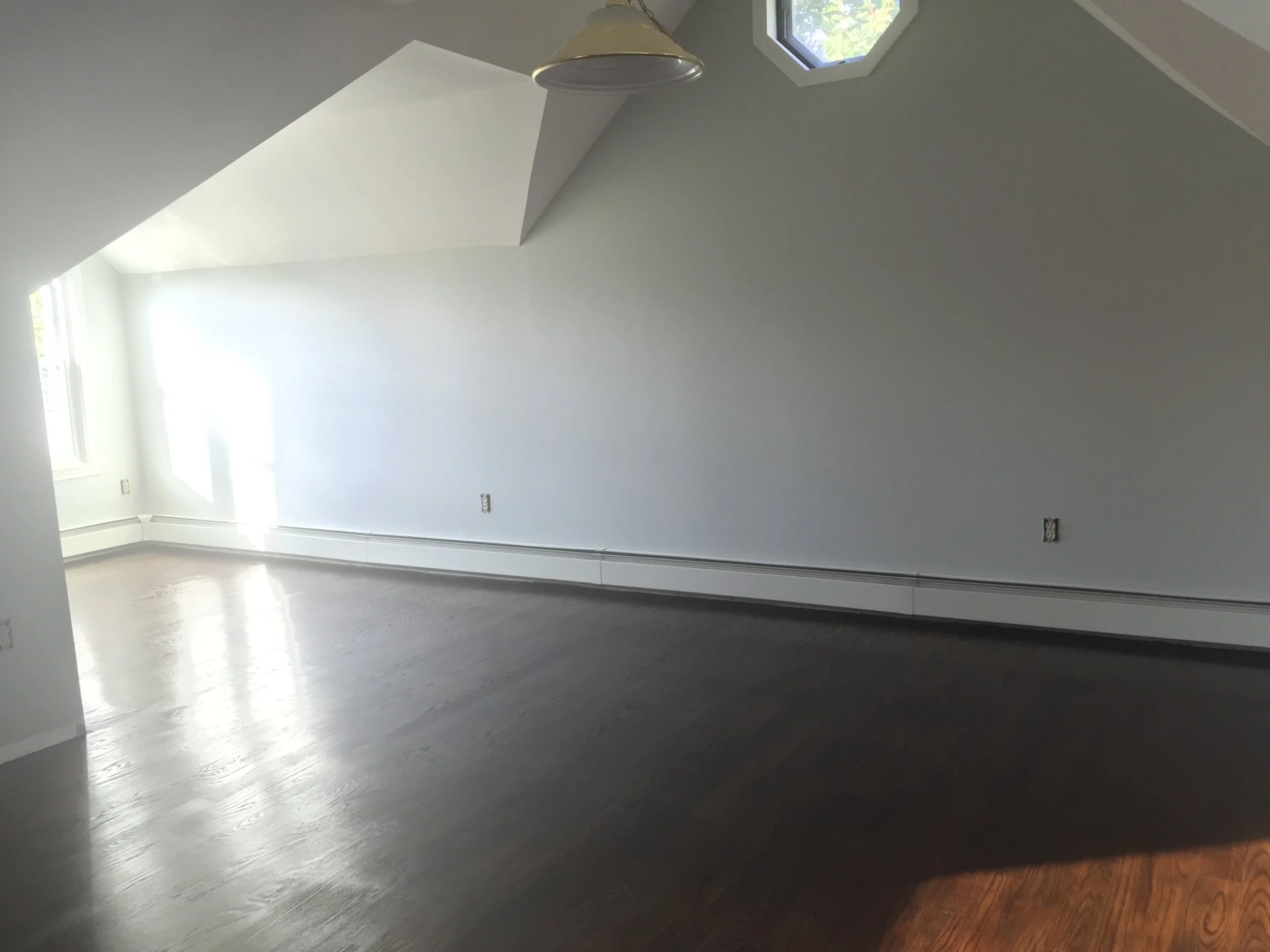 FINISHED - Red Oak - 3 coats of Minwax Jacobean 2750 with Satin Poly & New Baseboard