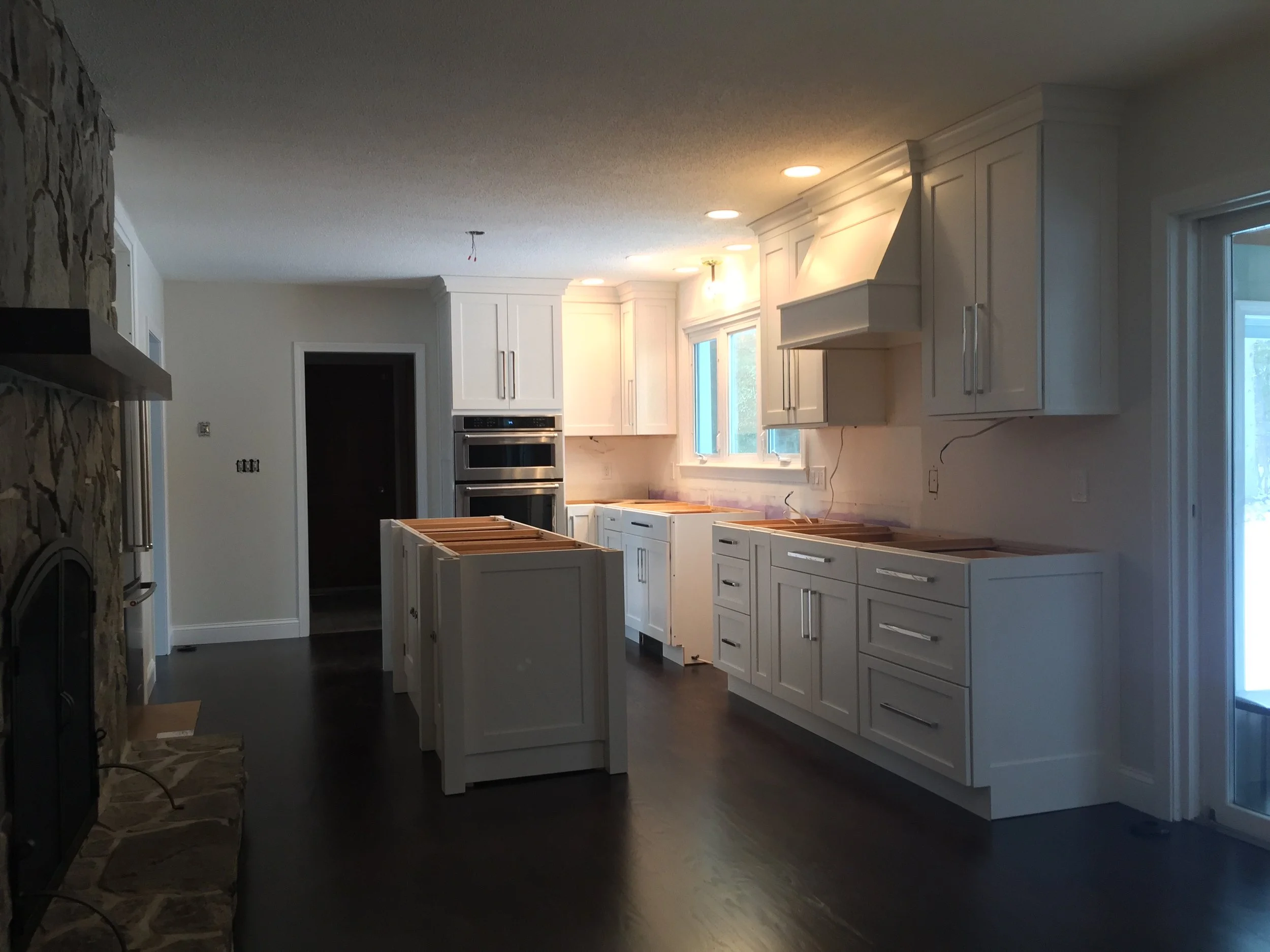 Cabinets are in and hardware is installed!