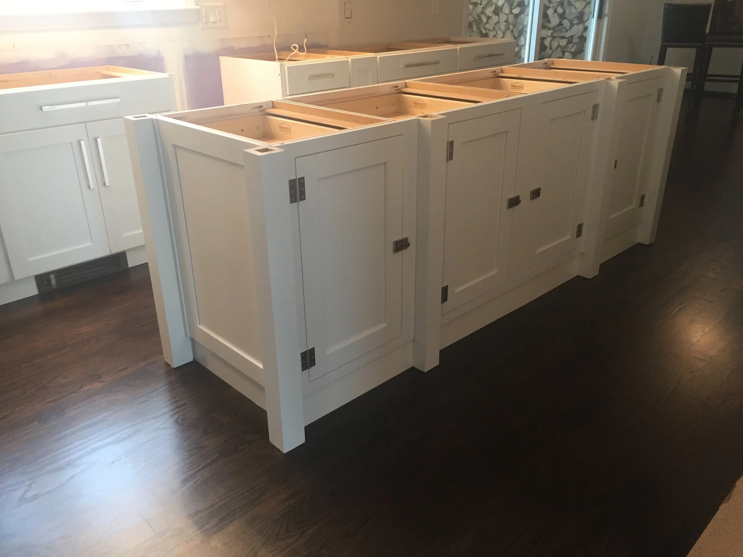 8' x 30" Kitchen Island - Custom Designed to look like a piece of furniture