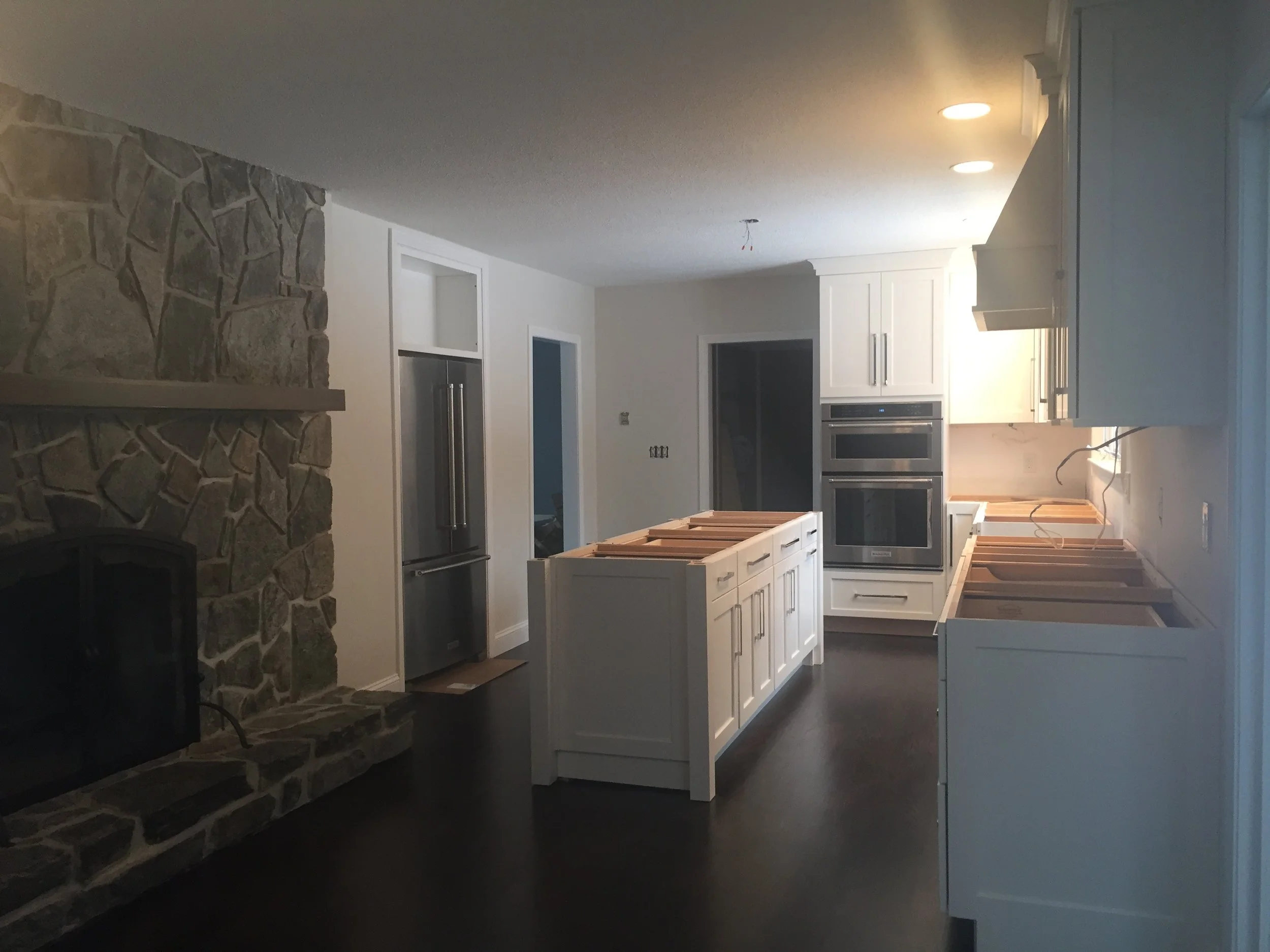 Cabinets are in and hardware is installed!