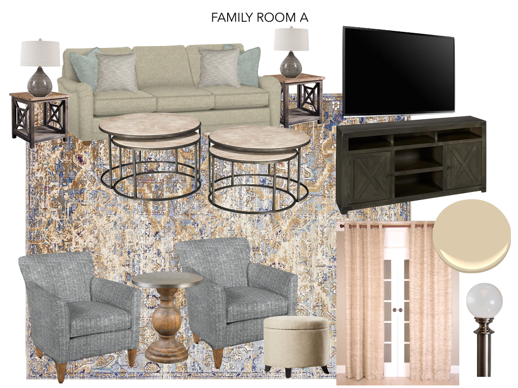 Living Room Design Option A