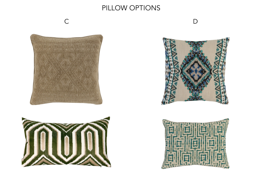 Pillow Options - Interior Design - Dunstable MA