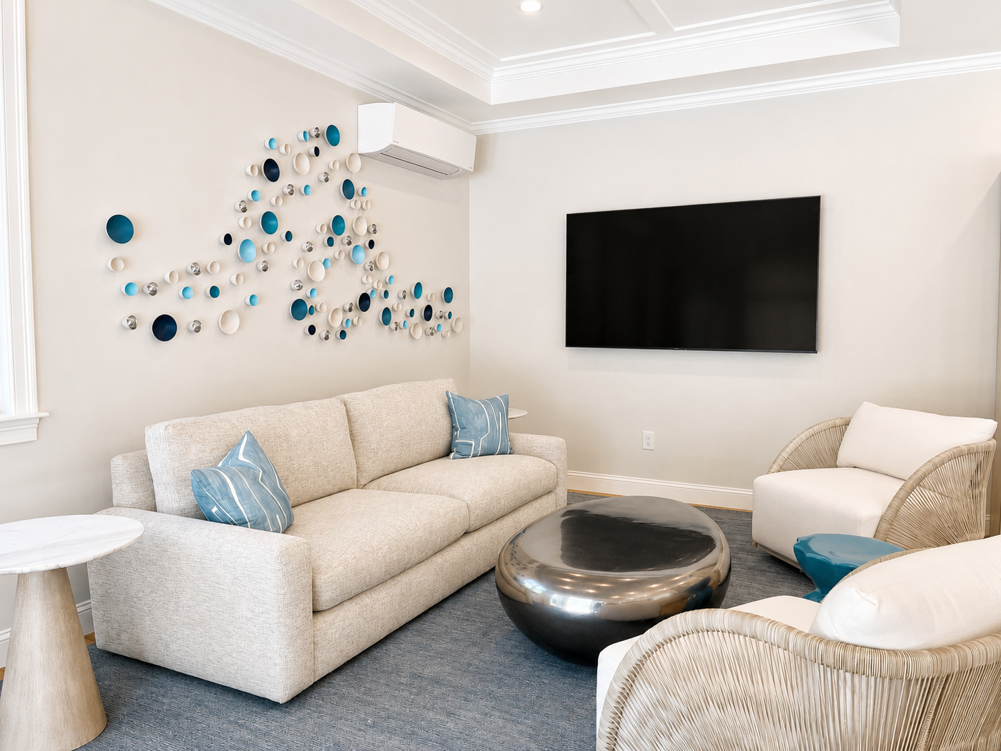 Interior photo of Pool House Interior Design Sitting Area