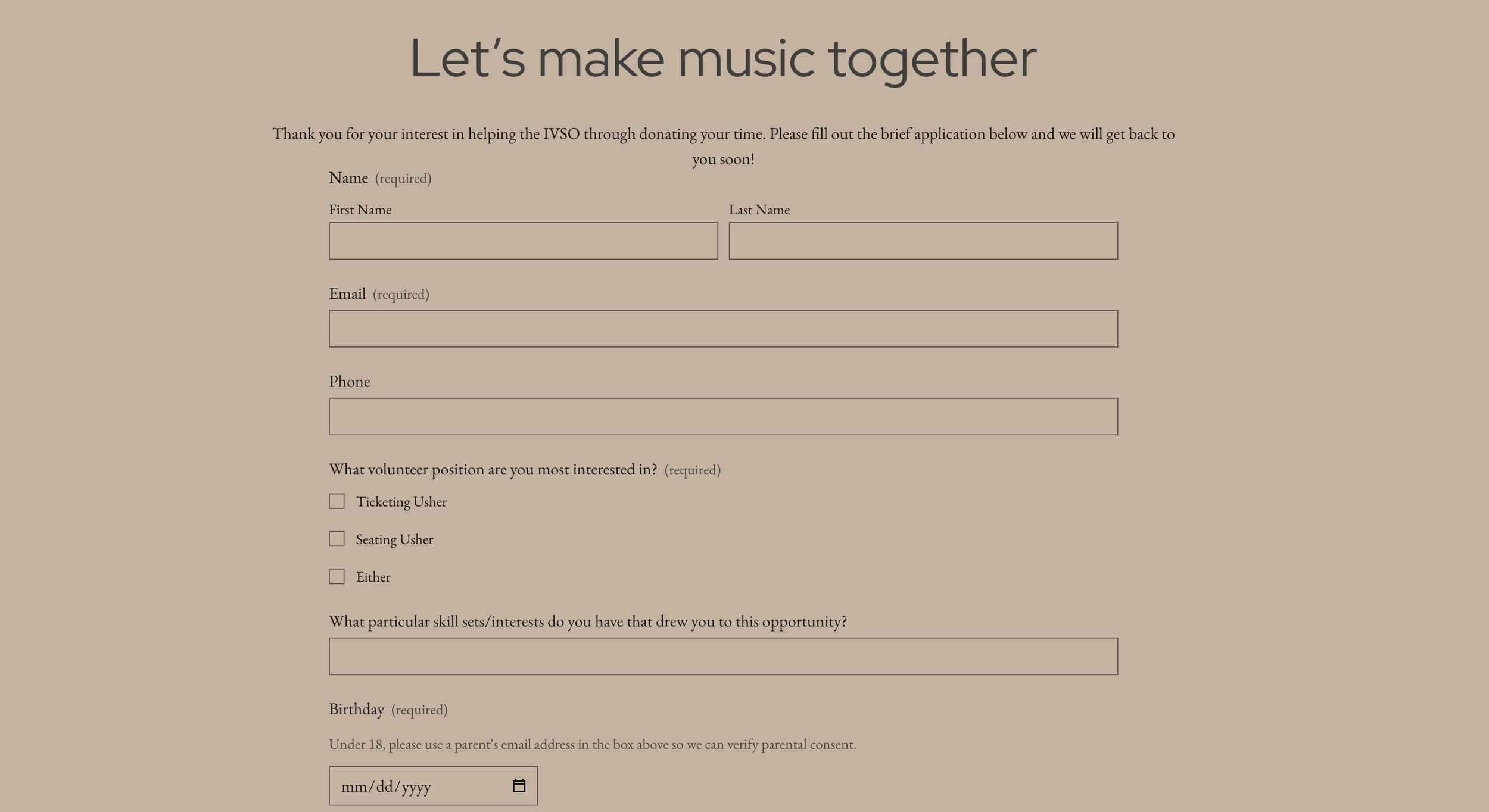 IVSO - Picture of a piano for practicing on for the IVSO Young Performers Concerto Competition