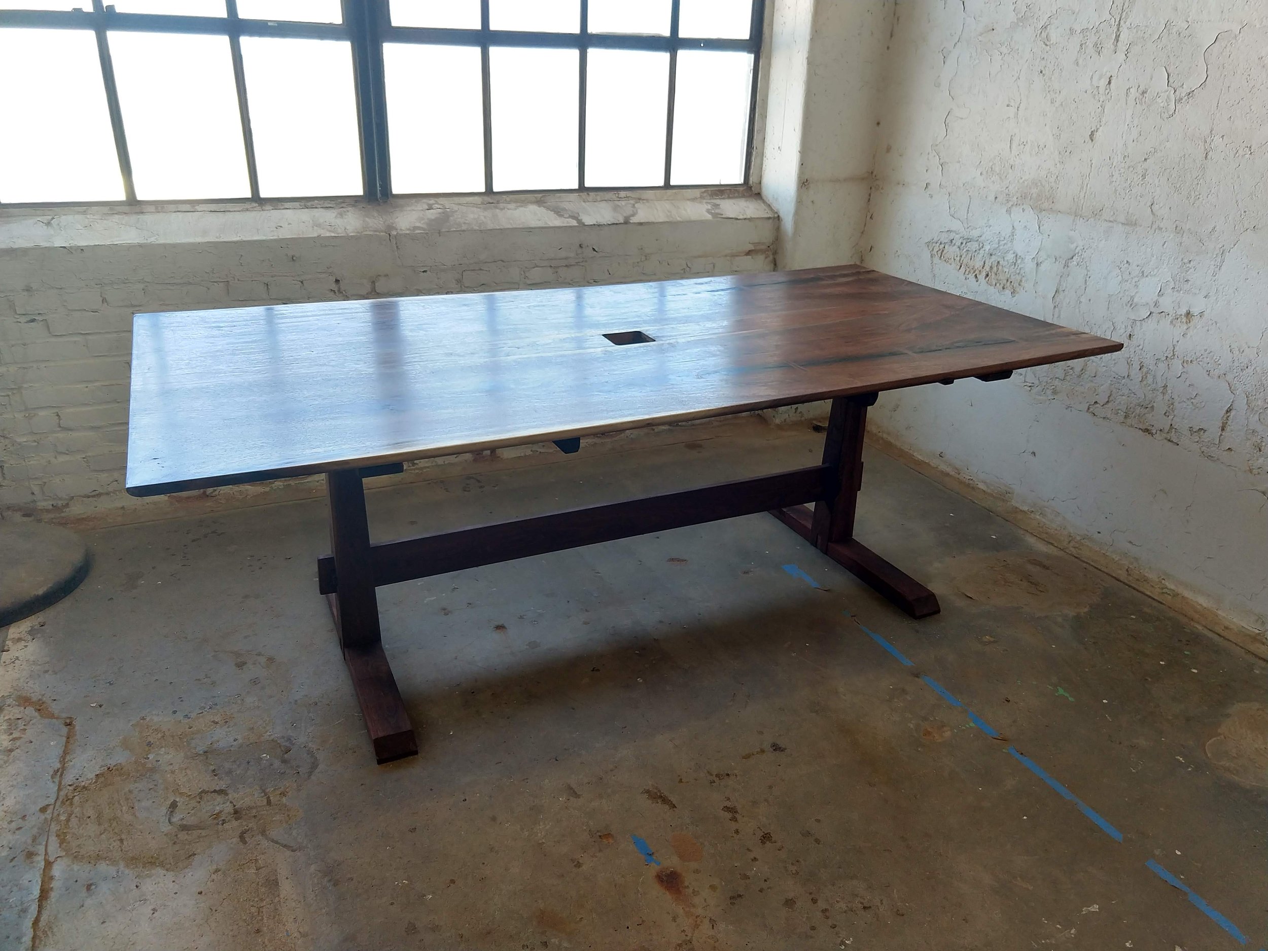  black walnut conference table 