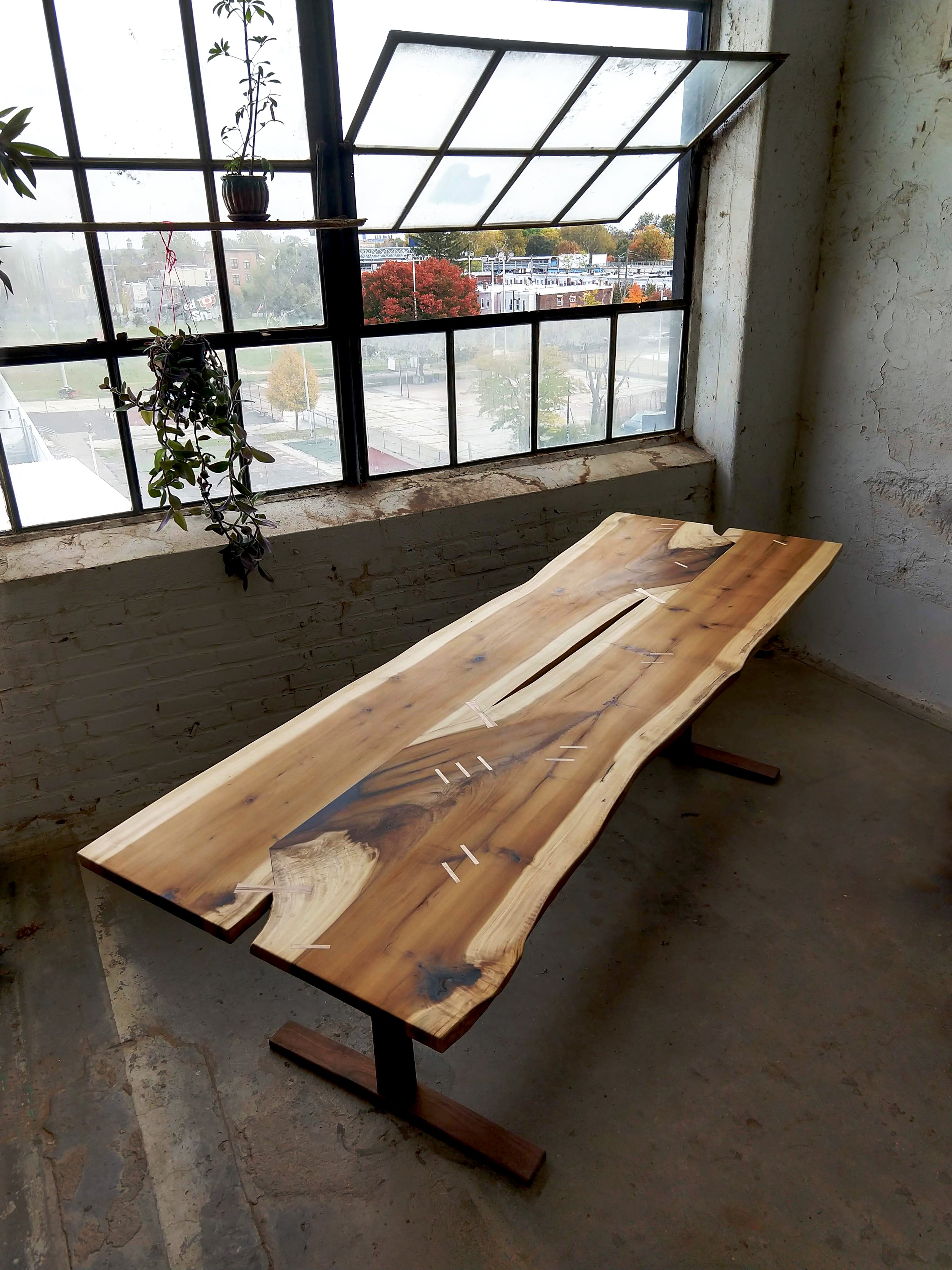  poplar dining table 