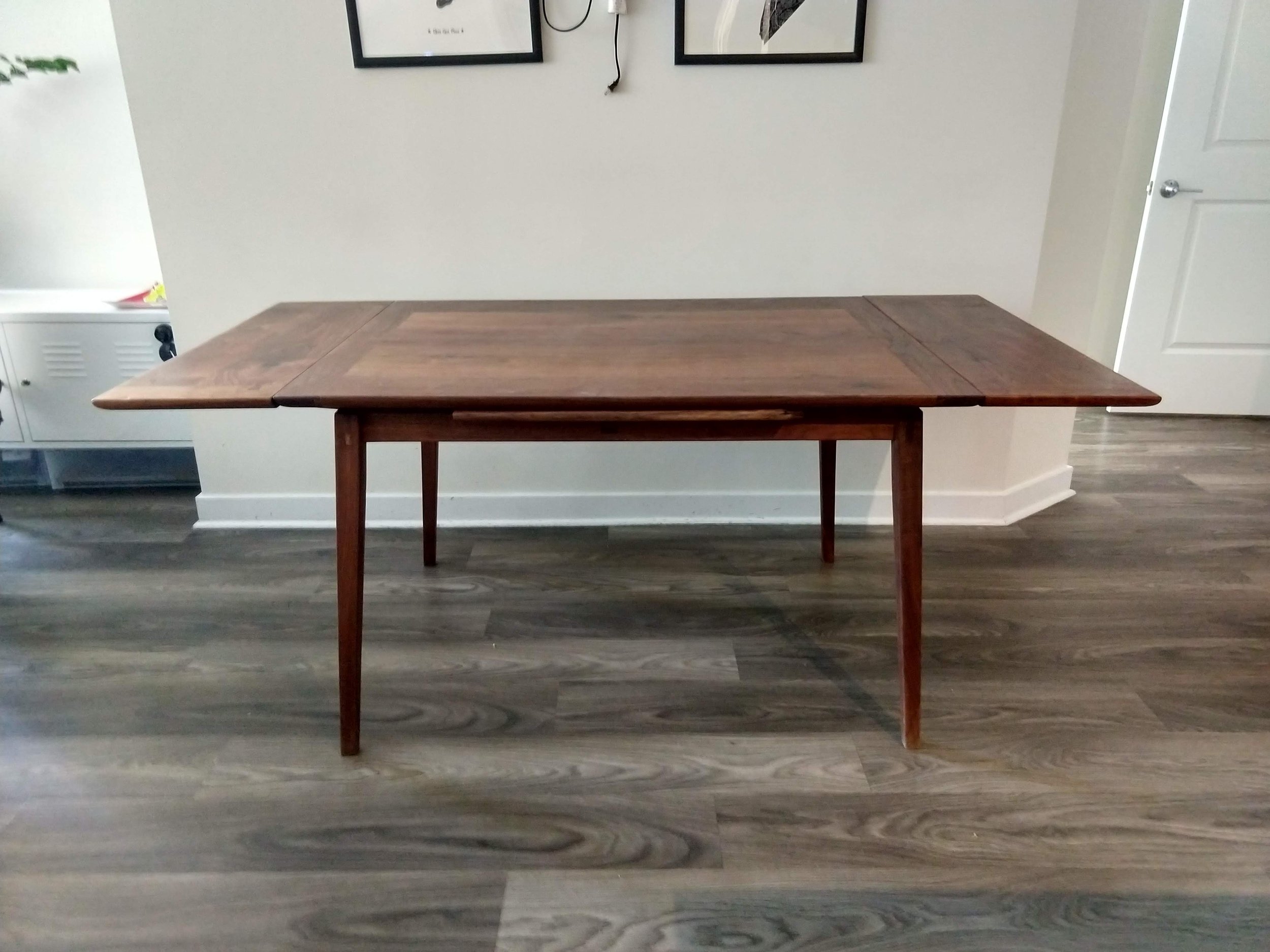  black walnut extension table   