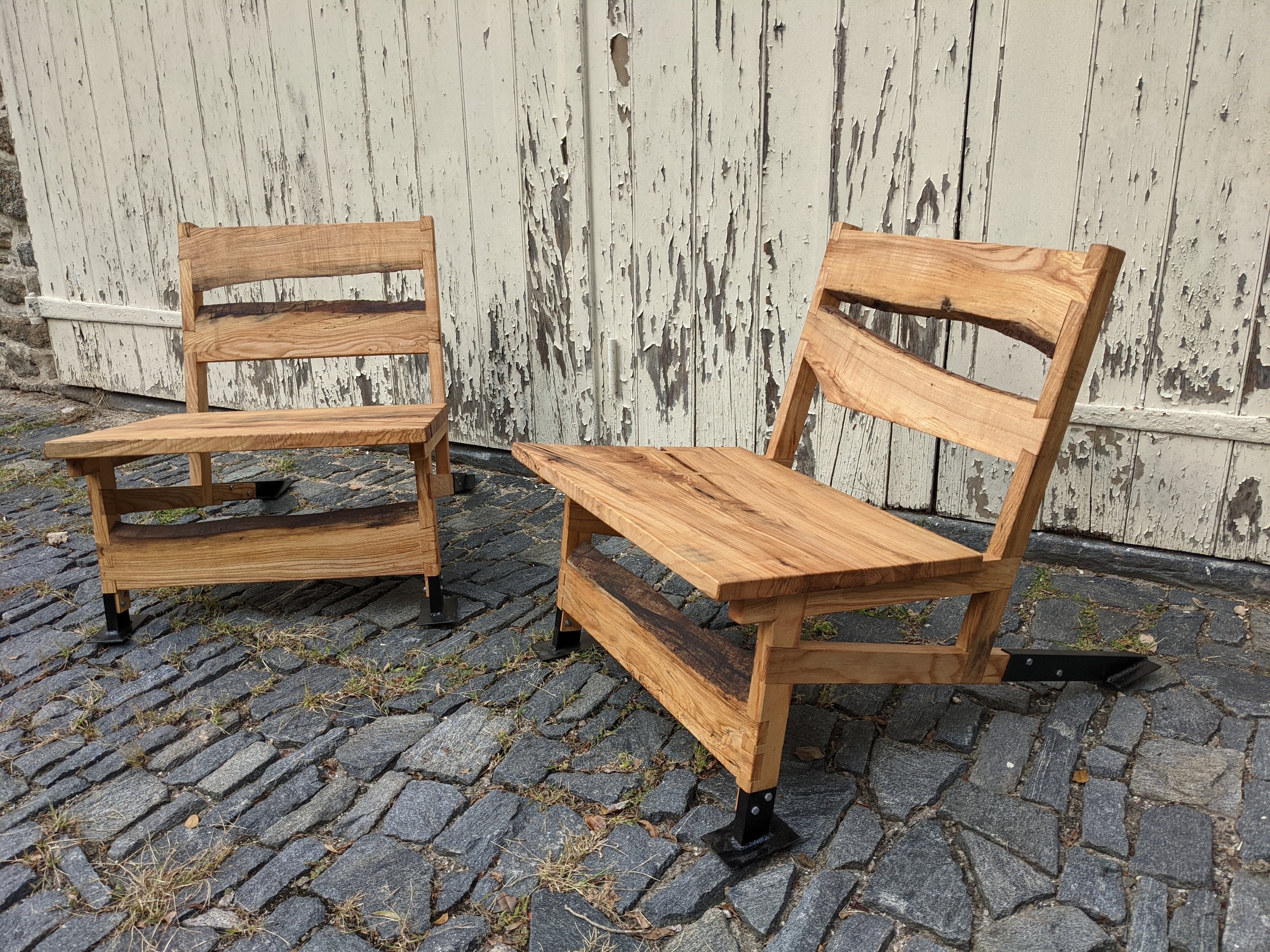  ash outdoor chairs for the Historic Cliveden House in Germantown, Philadelphia 
