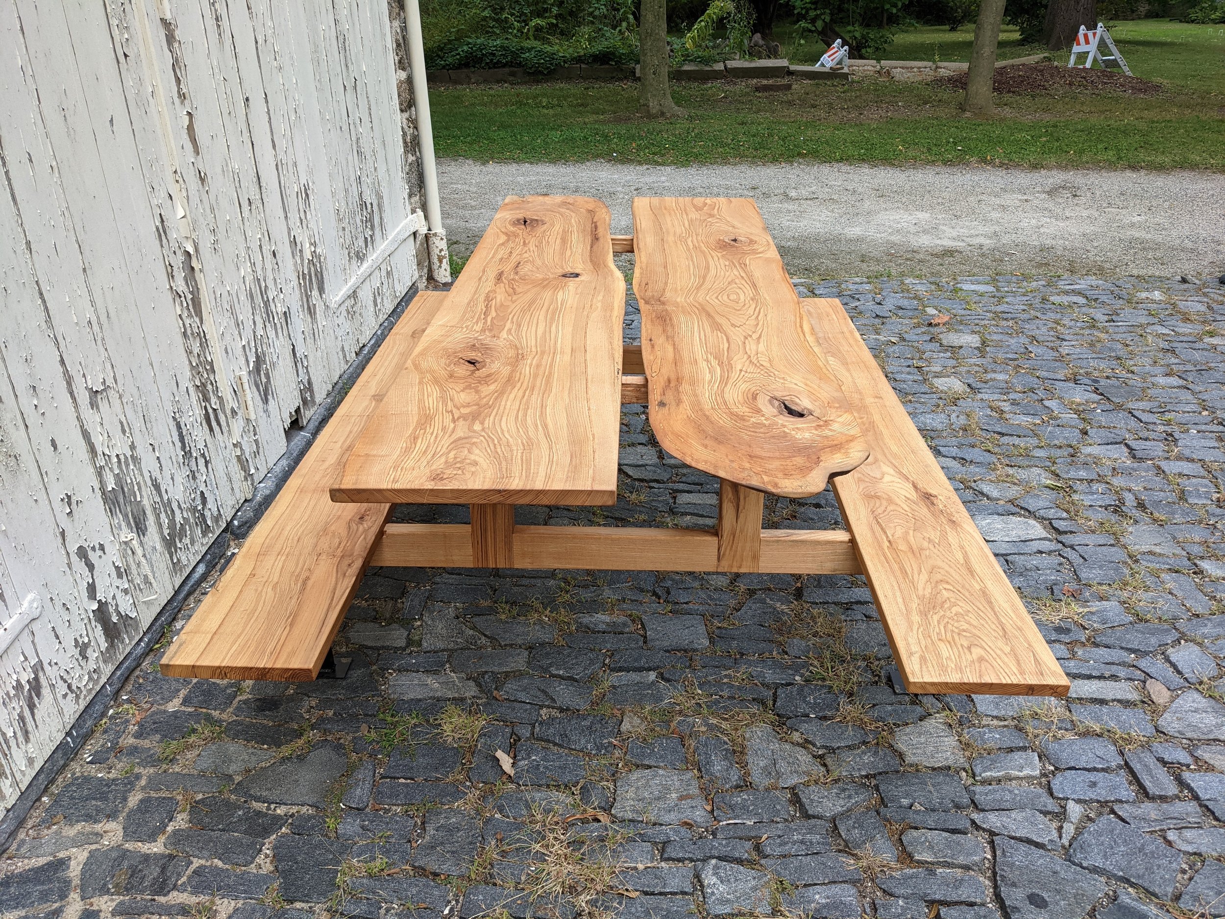  ash picnic table for the Historic Cliveden House in Germantown, Philadelphia 