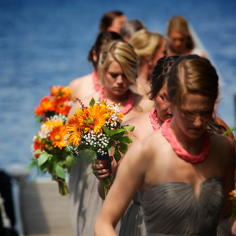 Island Summer Wedding in the Adirondacks