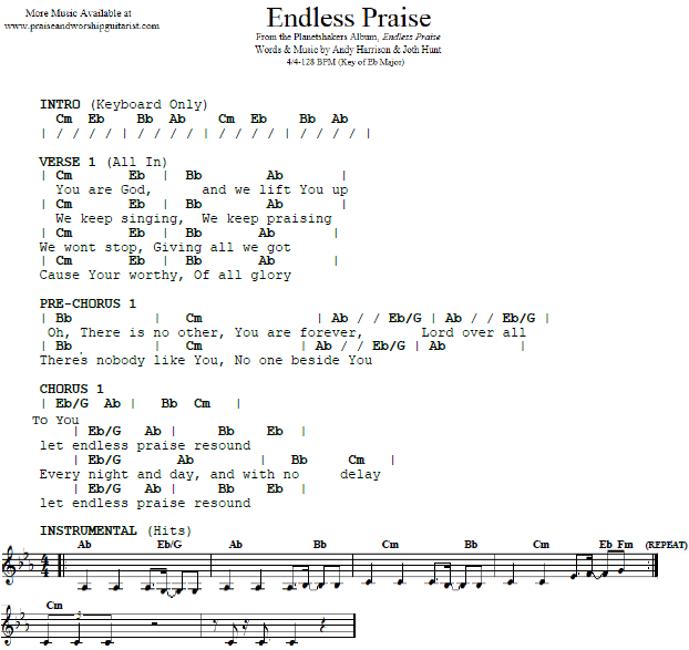 The Greatest Chords PDF (Planetshakers) - PraiseCharts