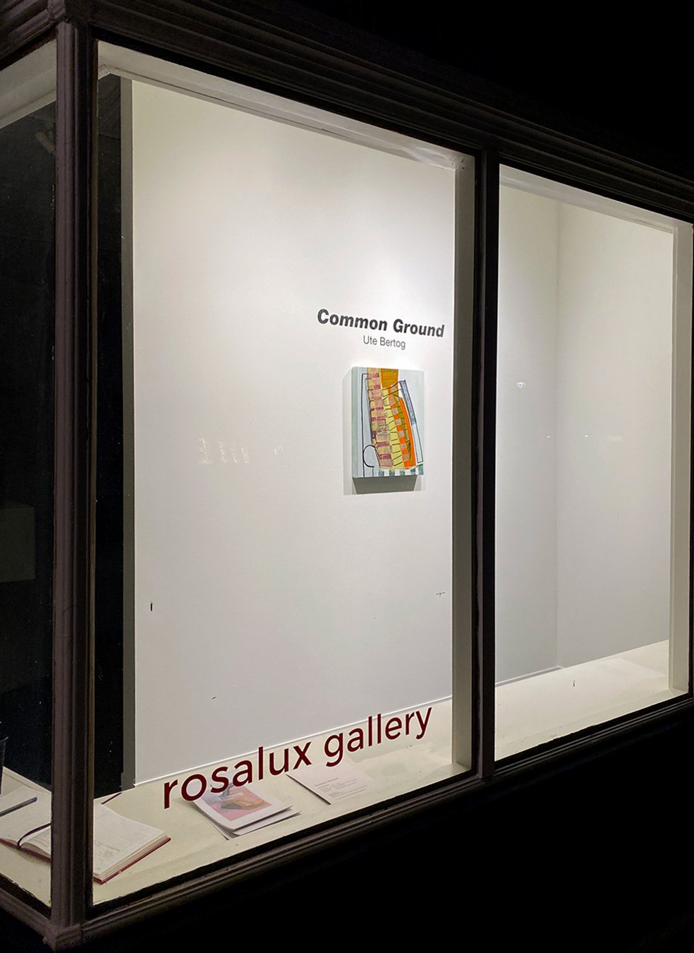  Here are images of my exhibition  Common Ground  at  Rosalux Gallery  in September 2023. The show included paintings, ceramics as well as found poetry.  