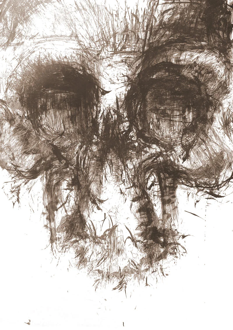 Février 2012 - Encre sur affiche - 70 x 100 - Dead Head One