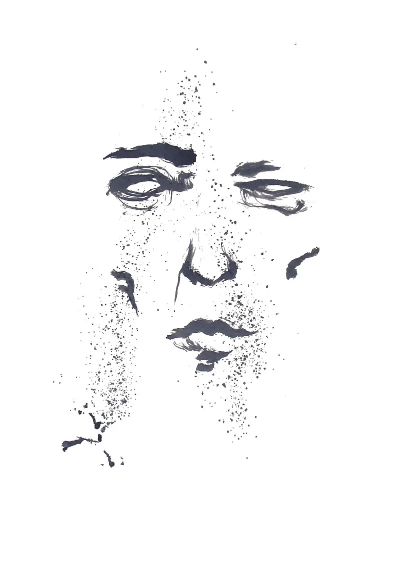 Février 2012 - Encre sur affiche - 70 x 100 - Encre 3