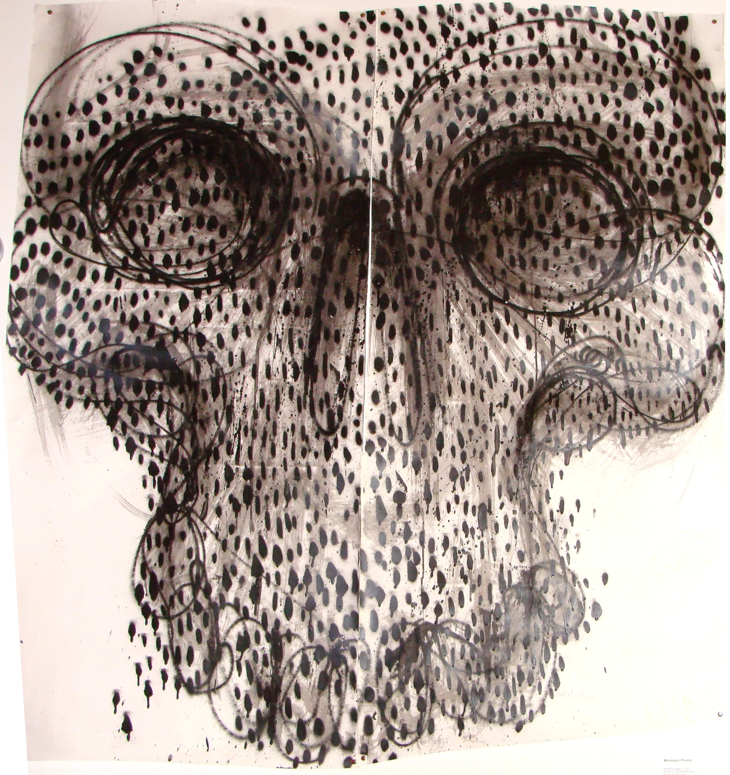 Décembre 2012 - Aérosol sur affiche - Death Léopard