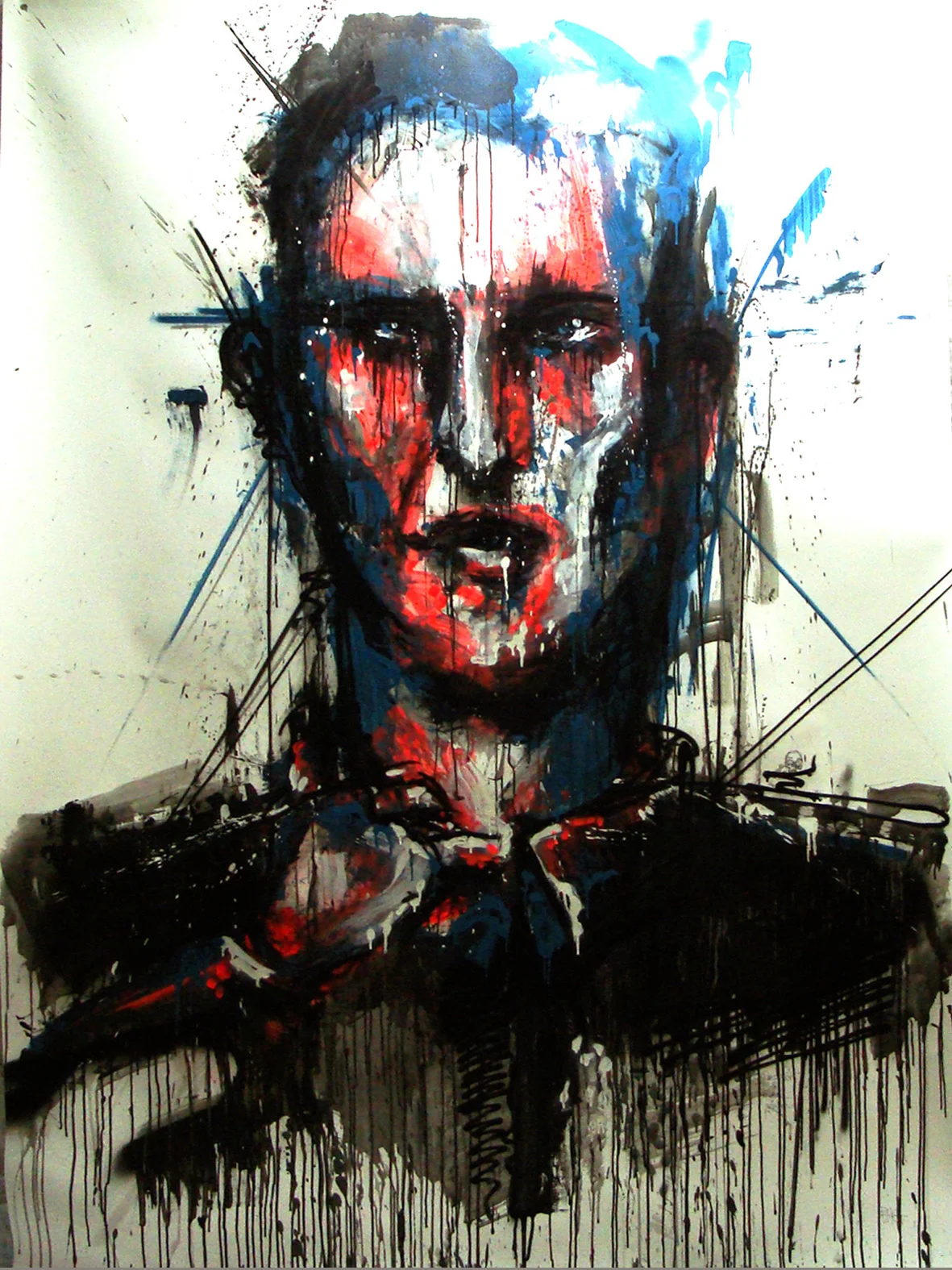 Septembre 2012 - Technique mixte sur affiche - 155 x 210 - White Collar