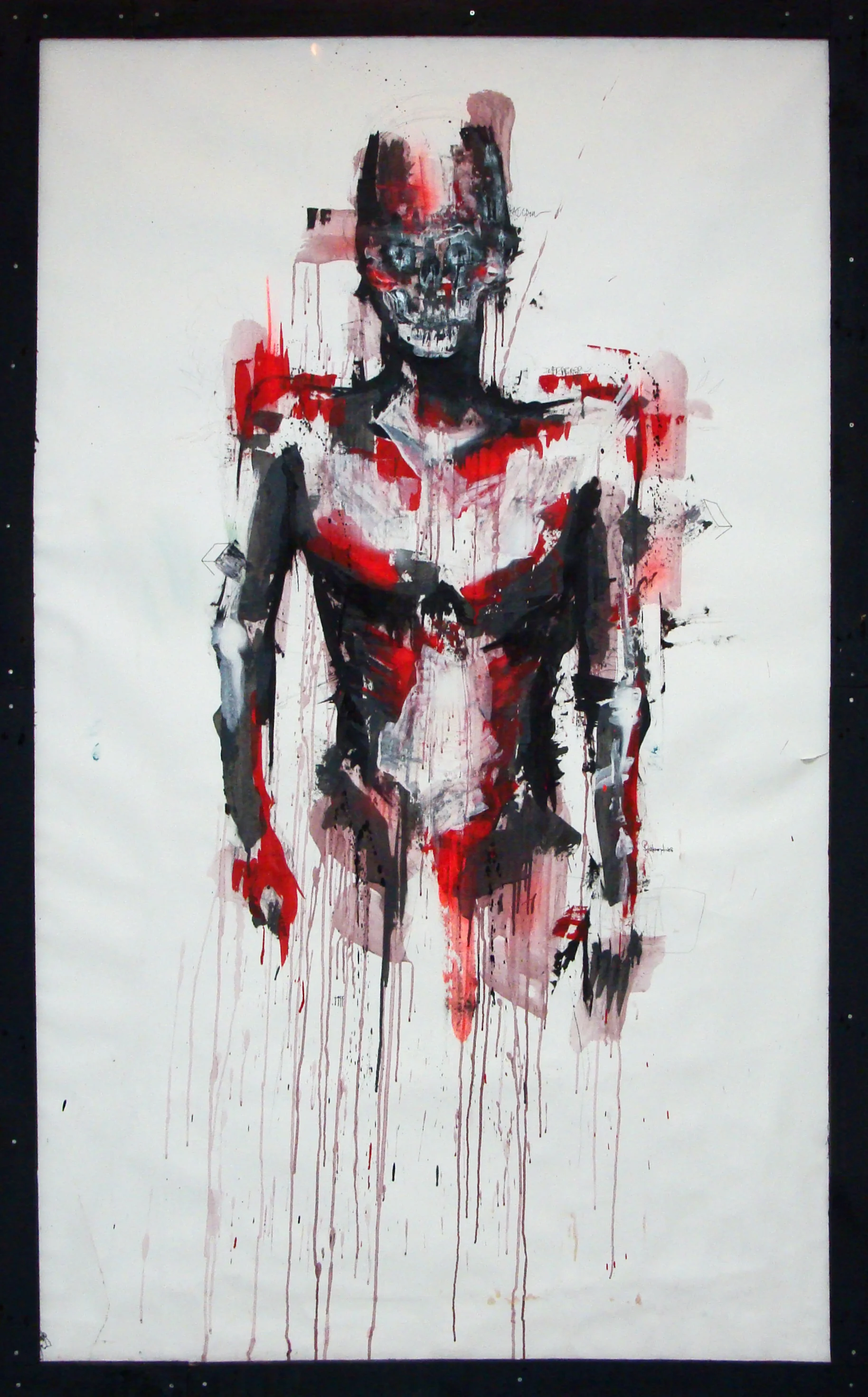 2013 - Technique mixte sur affiche - Naked White Collar
