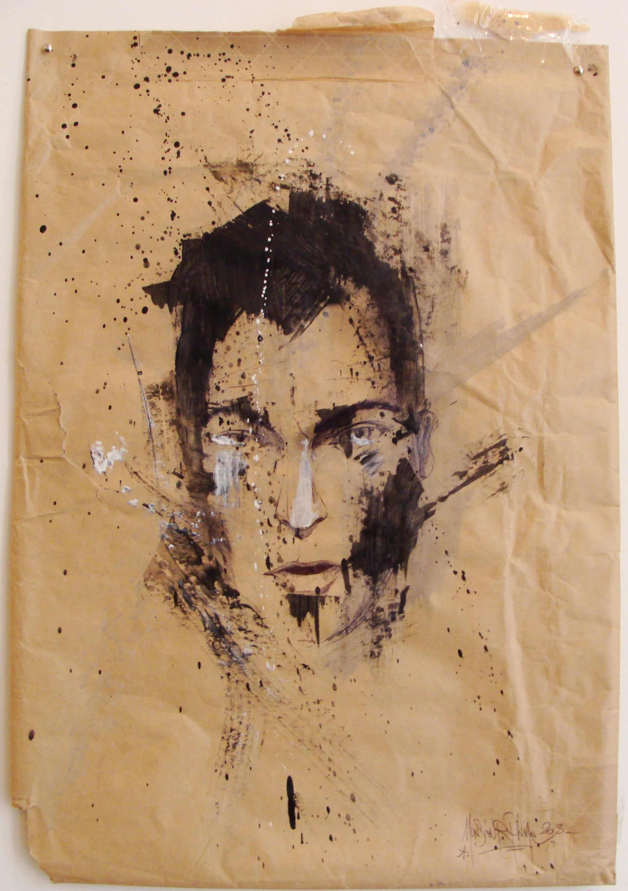 Septembre 2013 - Autoportrait sur enveloppe