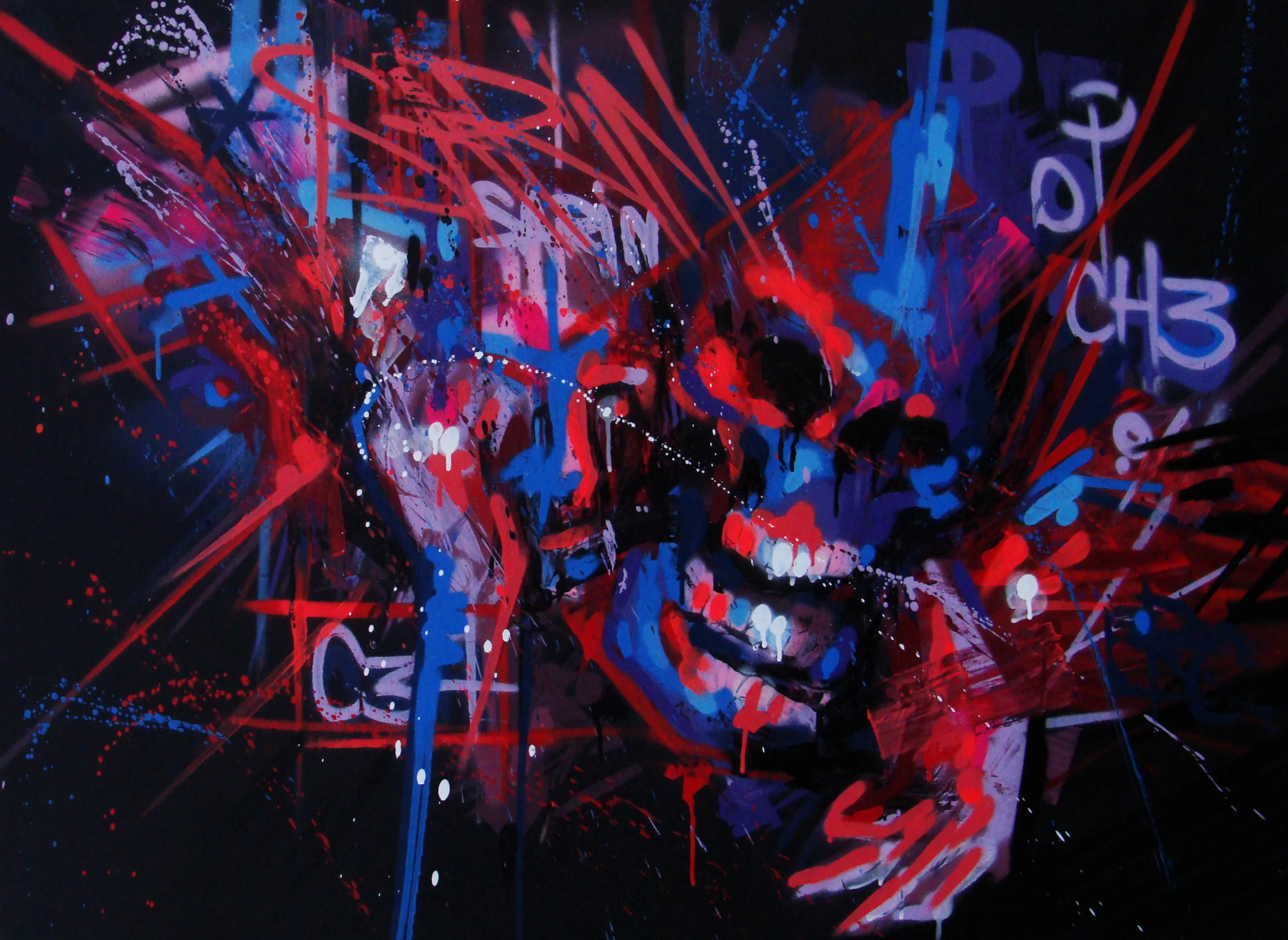 Juillet 2014 - Technique mixte sur toile - Sarin 2