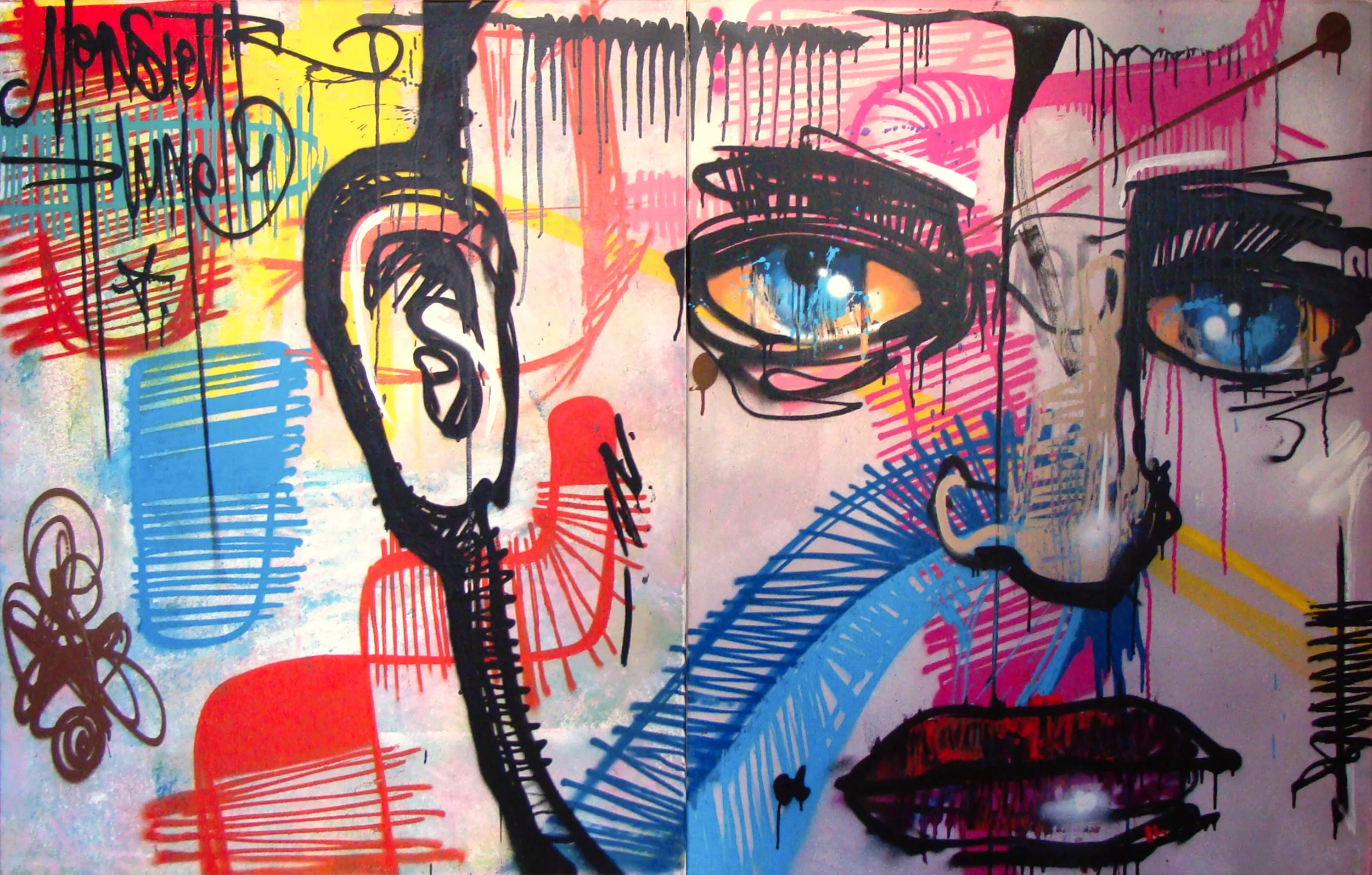 2010 - Berlin - Technique mixte sur diptyque 