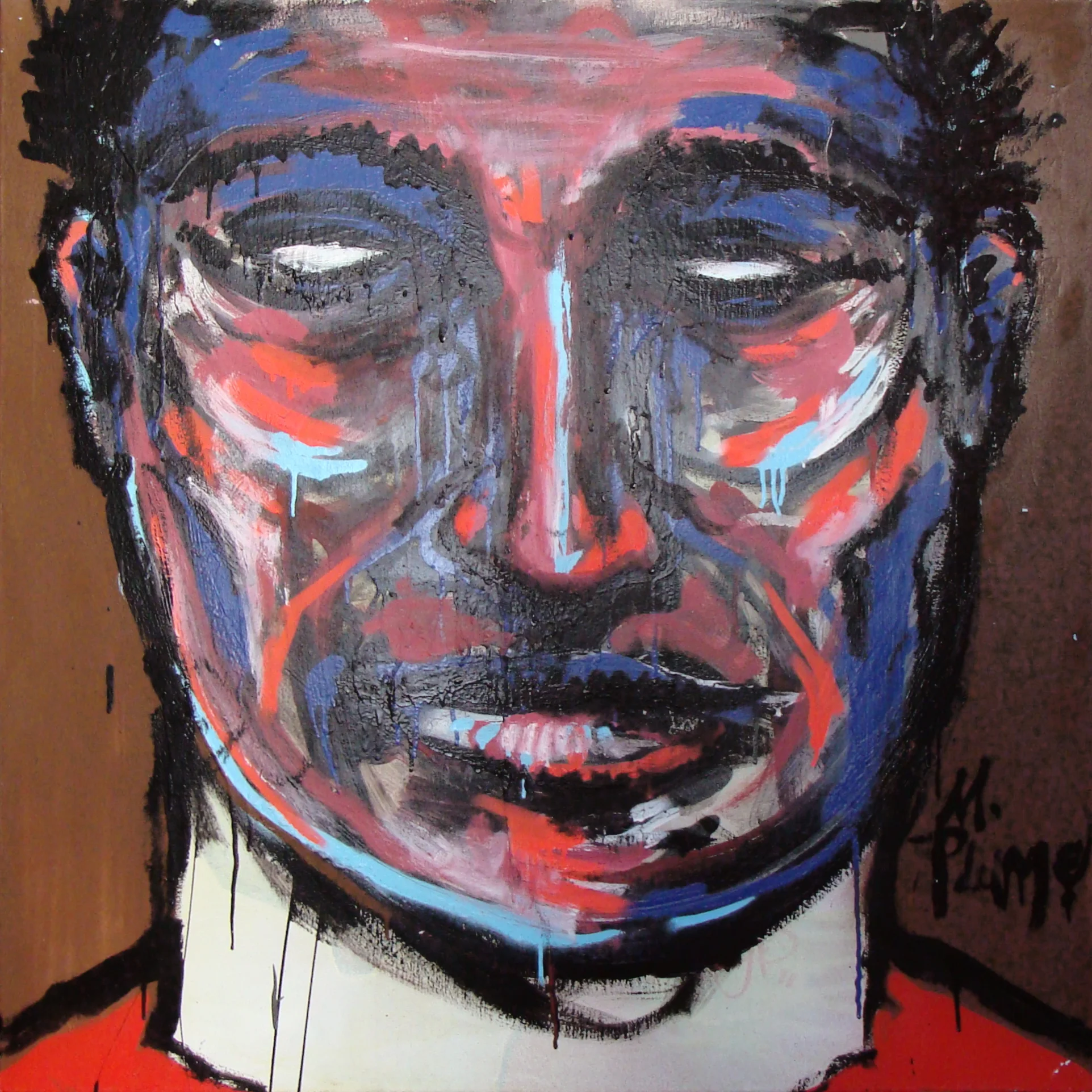 2008 - Technique mixte sur toile - Worker 2