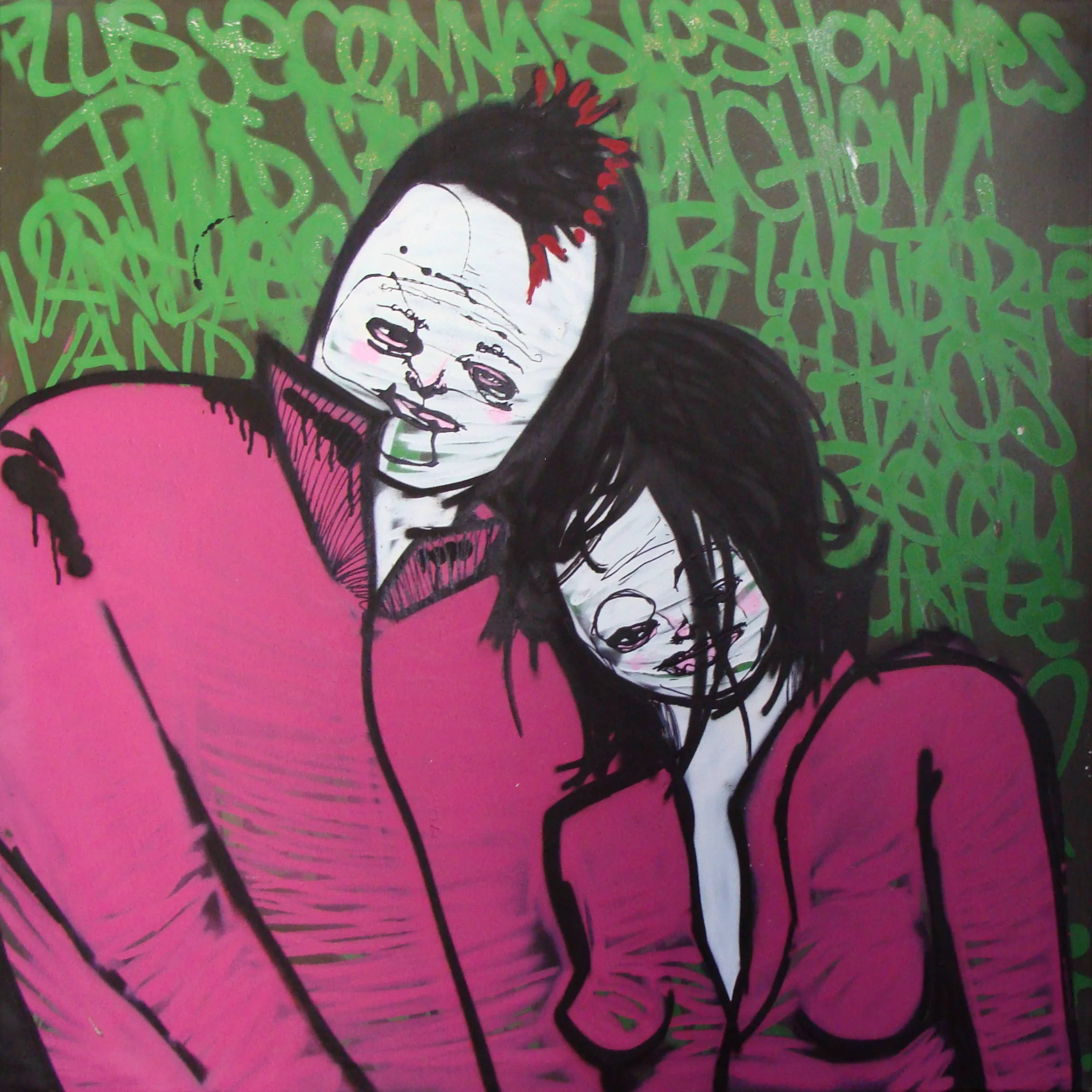 2008 - Technique mixte - 1m x 1m - Plus je connais les hommes
