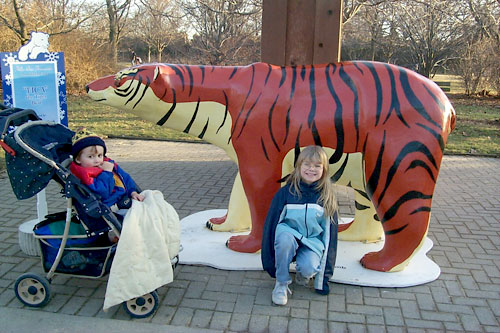 Fiberglass Polar Bear