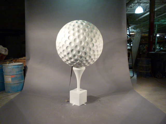 Fiberglass Golf Ball on Tee