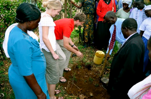 At the CFA kick-off event at a church in Kisumu, it is tradition to plant a tree for special events. Although I had no idea what I was doing, I was welcomed to step into that culture!