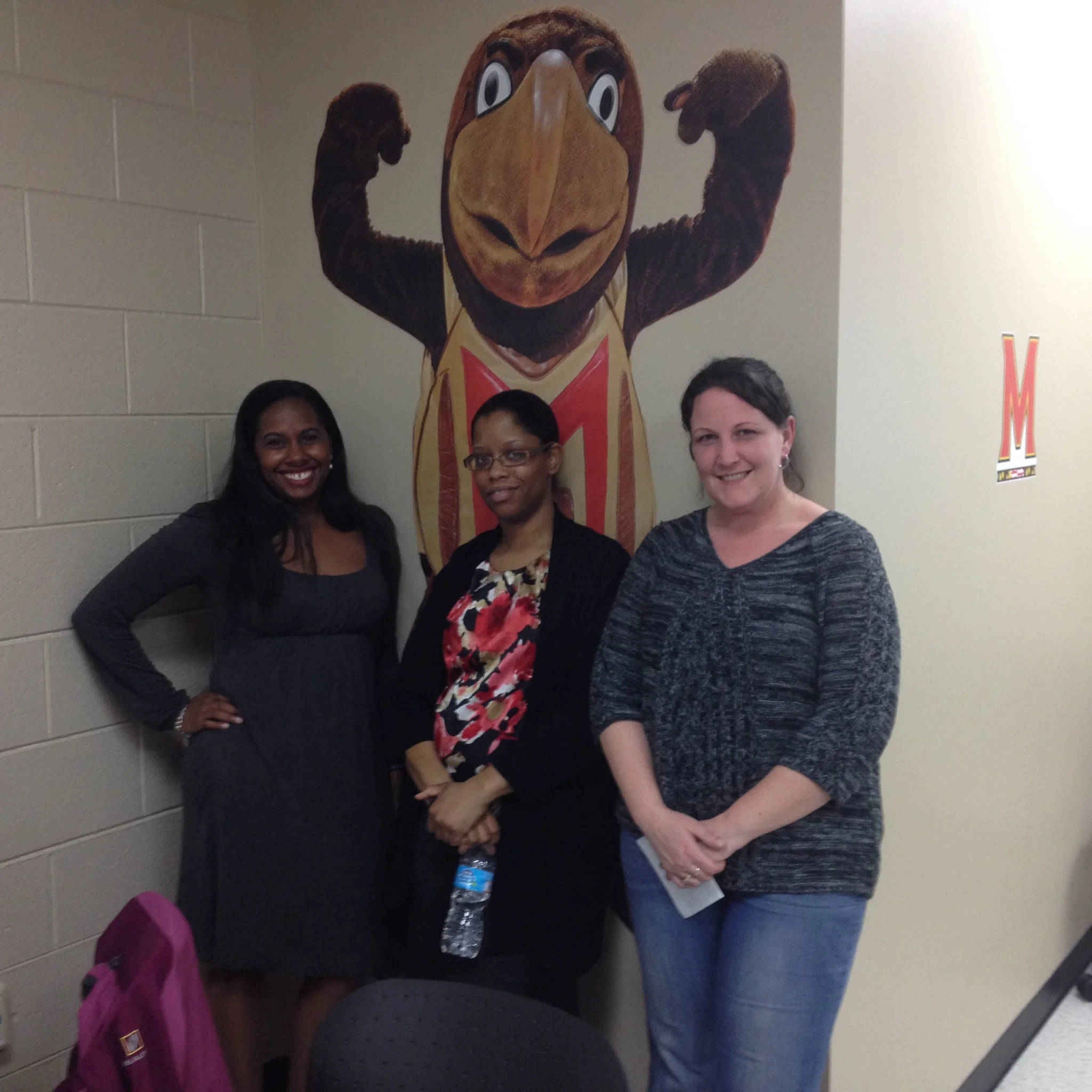 Photo: Left to right: Miya Page, sixth grade, science, Paint Branch Elementary School; Montre’ Robinson-Swain, third grade, math, Cool Spring Elementary School; Danielle Spisak, fifth grade, science, Cool Spring Elementary School.