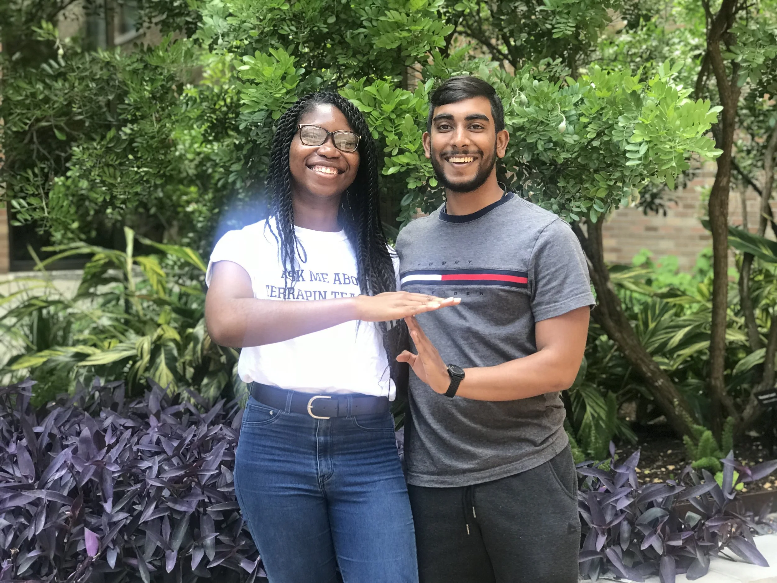 (photo credit: Jahaira Dixon) (left to right: Precious Azike, Joshua Pooranmal)