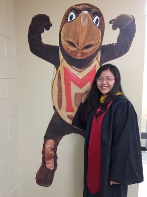 Photo: Alumna Yimei Cai, Physiology and Neurobiology major, graduated May, 2015; Completed the Master's Certification at UMD in 2017.