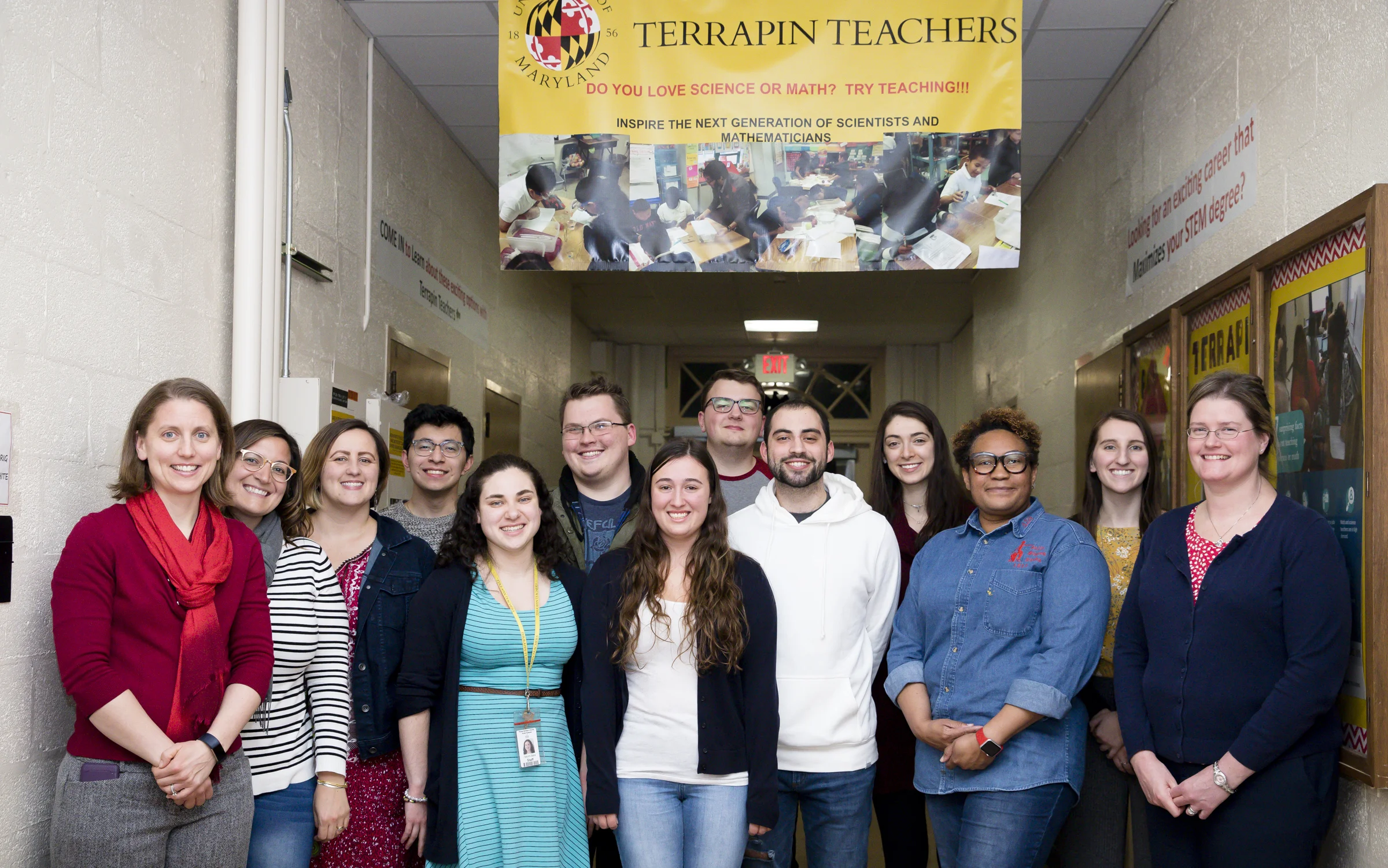 Left to right: Dana Grosser-Clarkson, Kayla White, Sarah Henson-Darko, Elias Gonzalez, Sara Tatum, Robert Martin, Linda Steel, Christopher Knocke, Will Tanzola, Jordan Weissberg, Anisha Campbell, Carolyn Lane, Julie Brenner