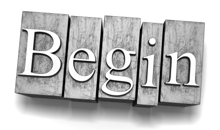 Begin text