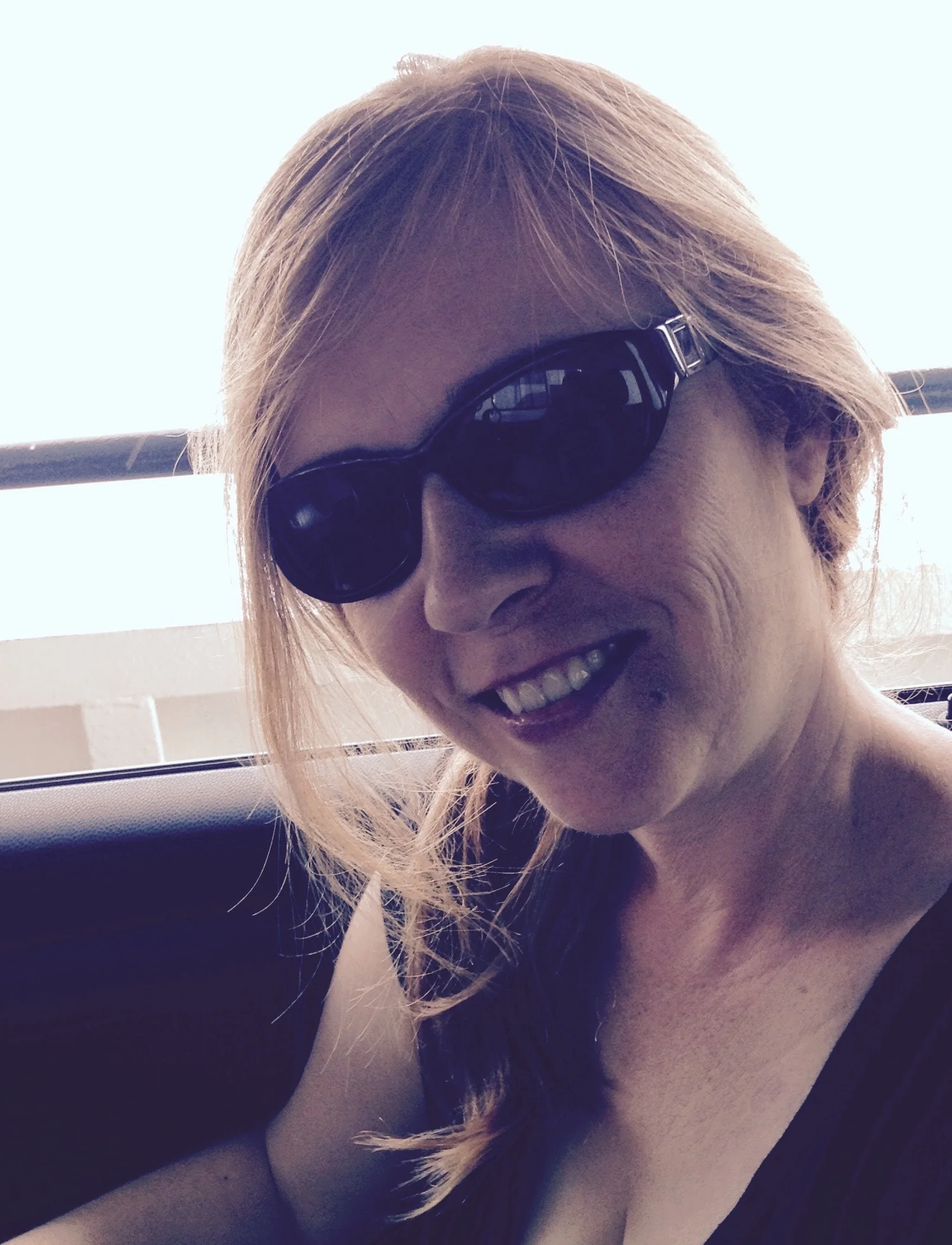 My pimple and I having fun on the ferry ride to Madeline Island!