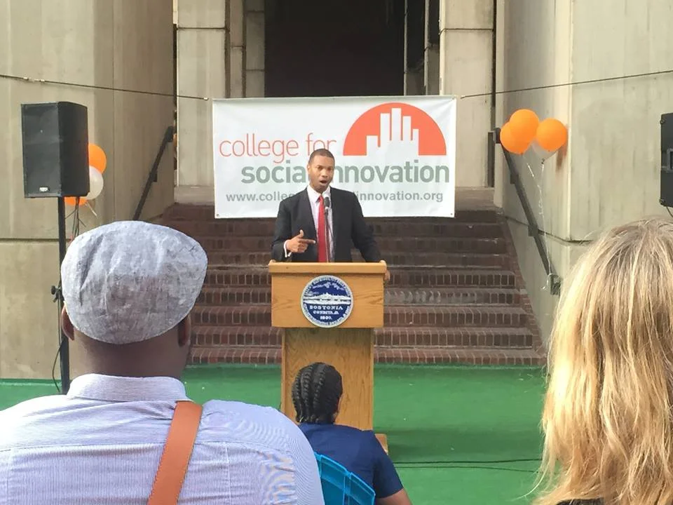 Rahn Dorsey, Chief of Education for the city of Boston speaking at the CfSI public launch.