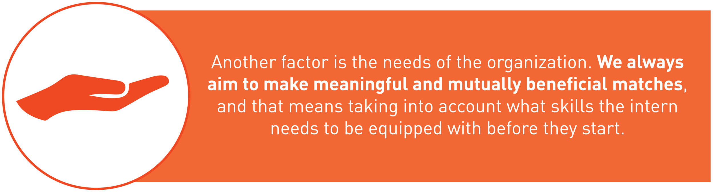 Match graphic about making meaningful and mutually beneficial matches