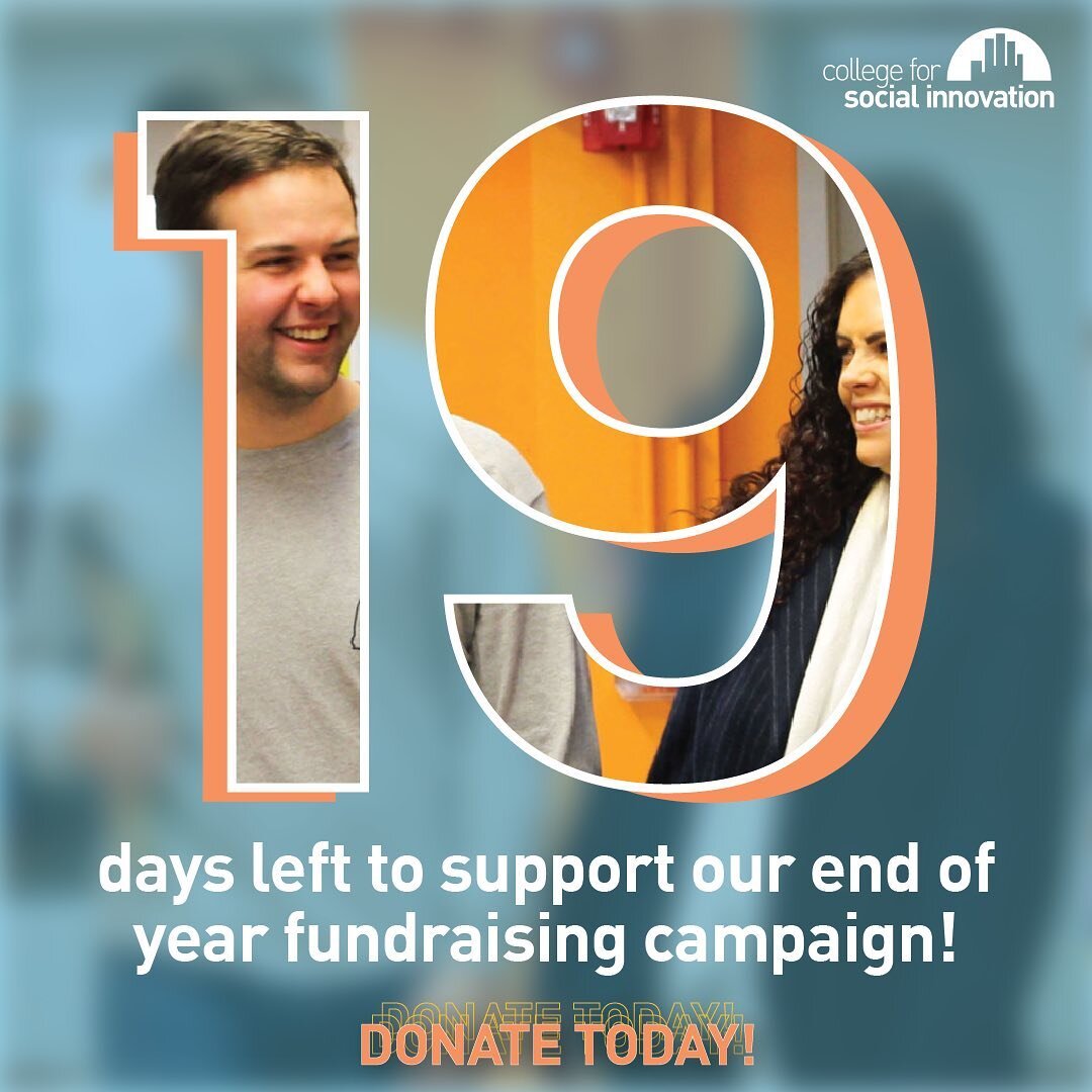 Let the countdown begin! Starting today, you have ✨19✨days left to donate to our end of year campaign! Check out the link in our bio to learn more, and click the link below to make a donation! As always, we appreciate your support in creating the nex