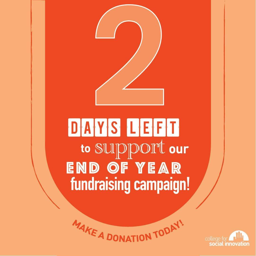 Only 2 days left to go! Thanks to supporters and advocates of our program like you, we have been able to expand from 2 college partners our inaugural semester to 16 (!!) this year. Check out our website to learn more and click the link in our bio to 