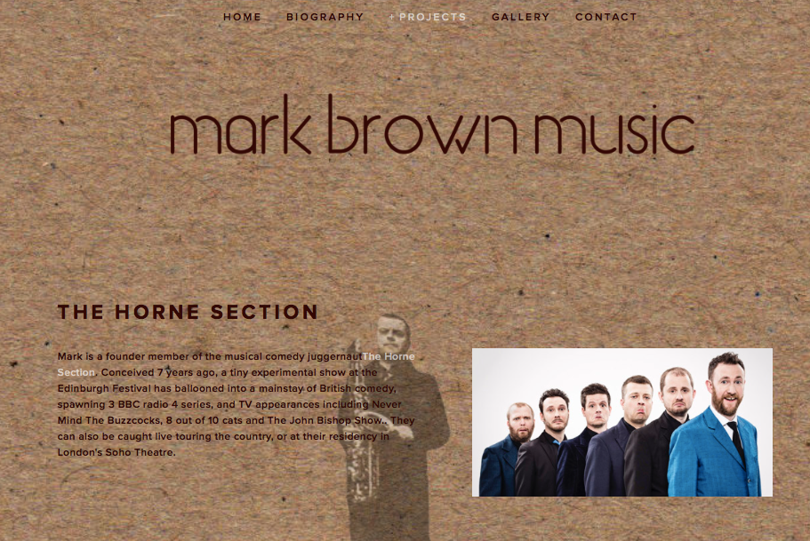 Mark Brown Music | Sax