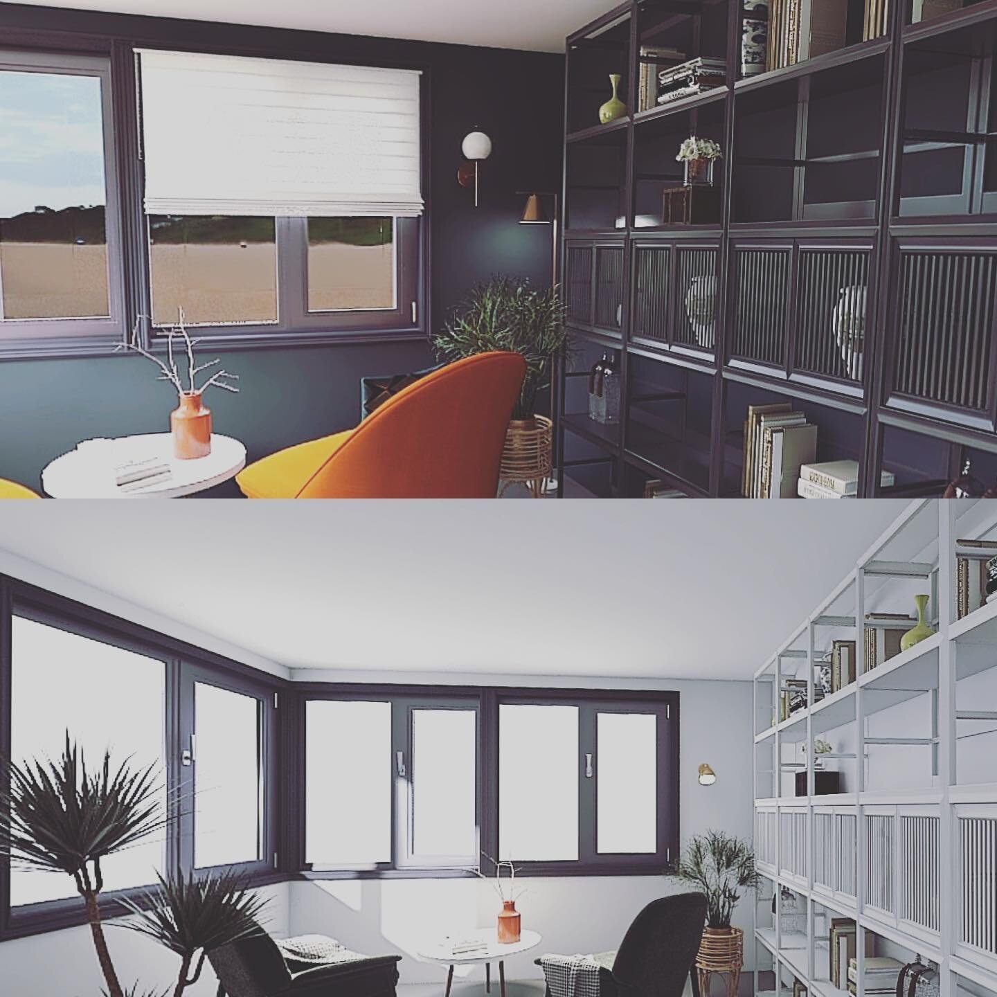 𝙻𝚒𝚐𝚑𝚝 𝚟𝚜 𝚍𝚊𝚛𝚔 🌗

Which scheme would you choose? Dark lounge and light sunroom or vice versa 🌝 I created these 3D visuals to help my client make a hard decision 🌖

#livingroomdesign #3dvisuals #interiorvisuals #interiordesign #interiorde