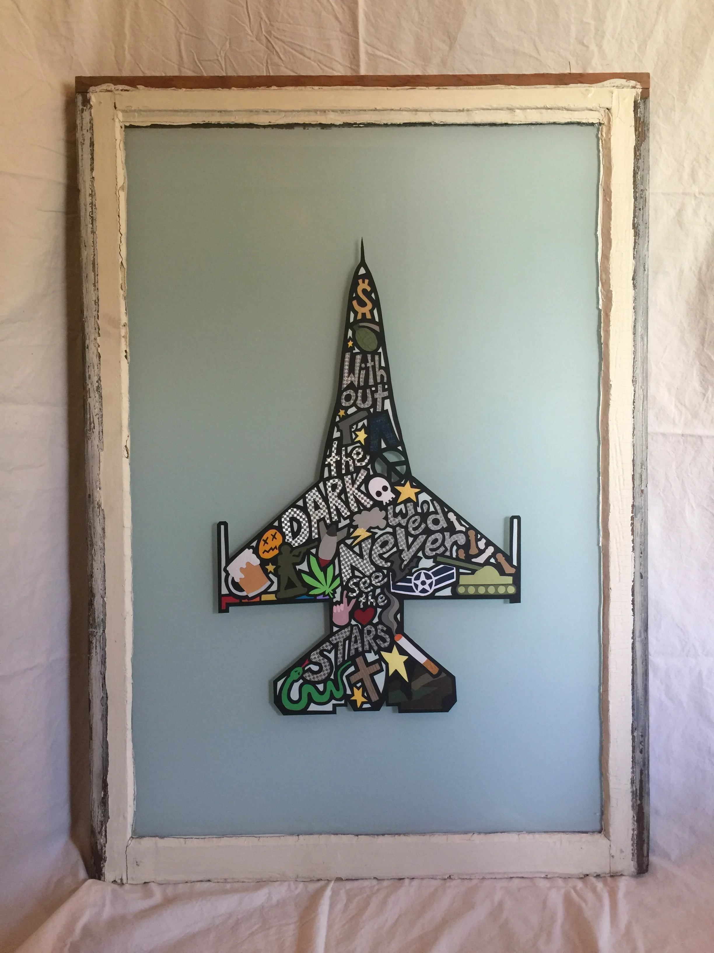 Collage Art Made with RBC Salvaged Goods