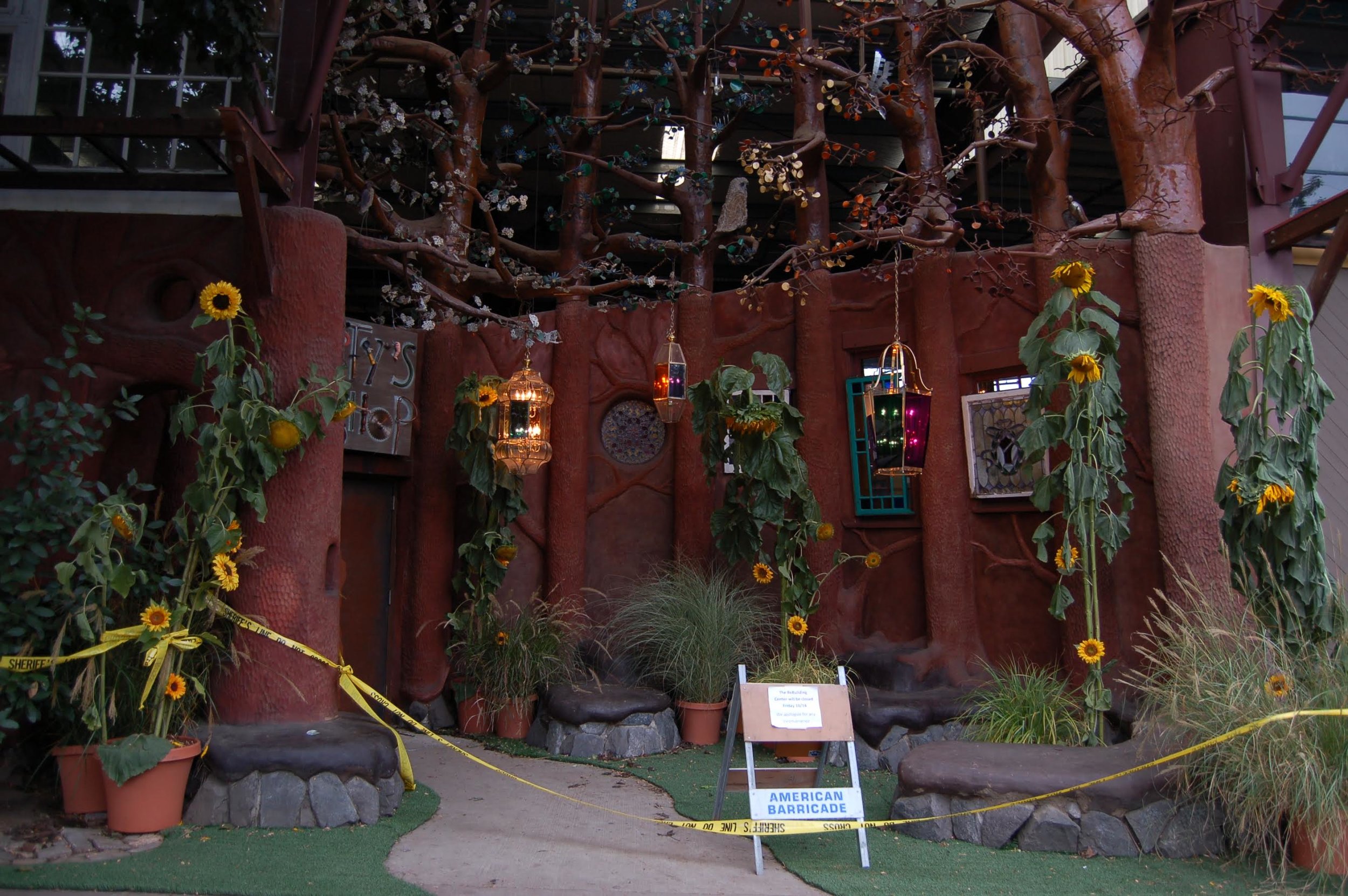 The Community Trees all dressed up for an episode of Grimm