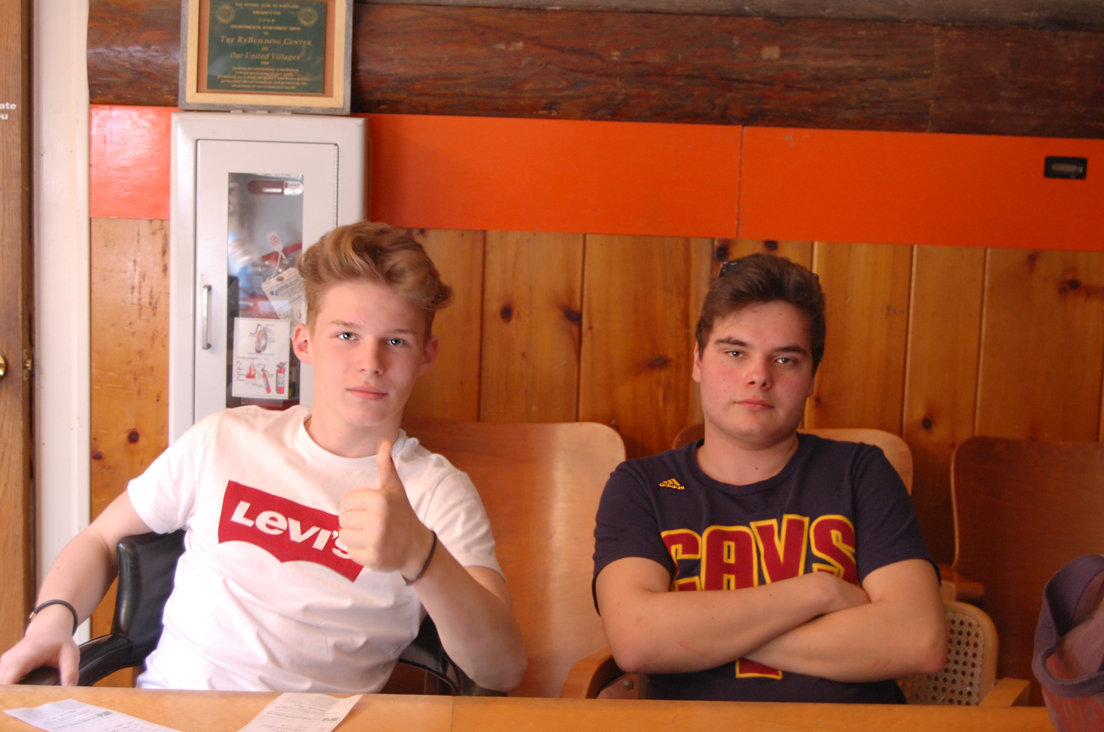 from left to right: Tristan and David