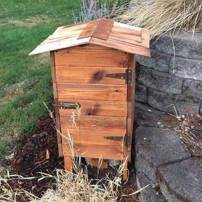 Reclaimed Wood Utility Box Cover Lynette, ReBuilder