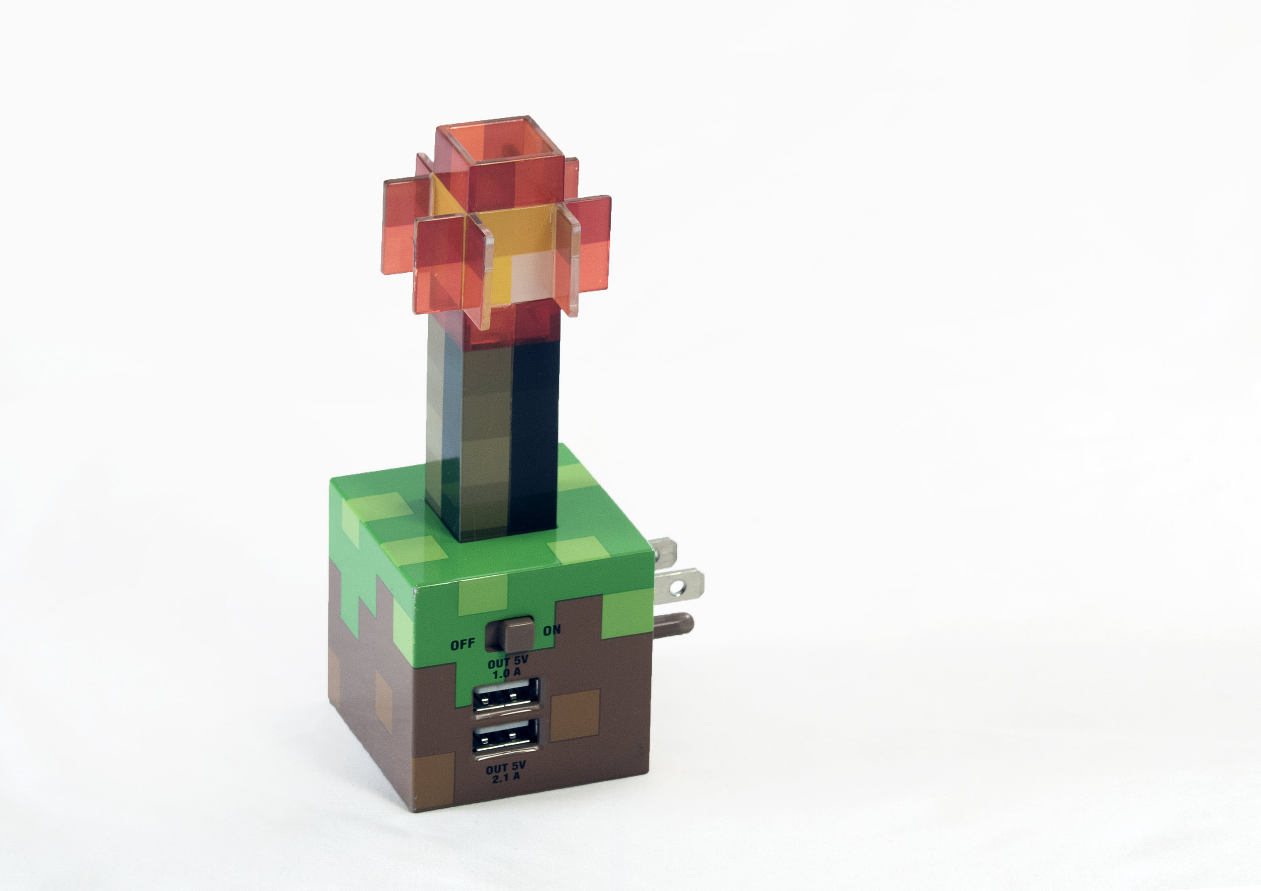 Minecraft redstone torch USB wall charger.jpg