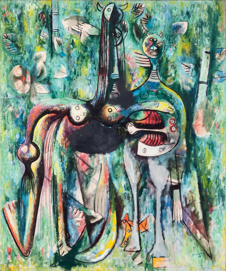 Wilfredo Lam, The Sombre Malembo, God of the Crossroads , 1943. Private Collection (The Rudman Trust) © SDO Wifredo Lam.